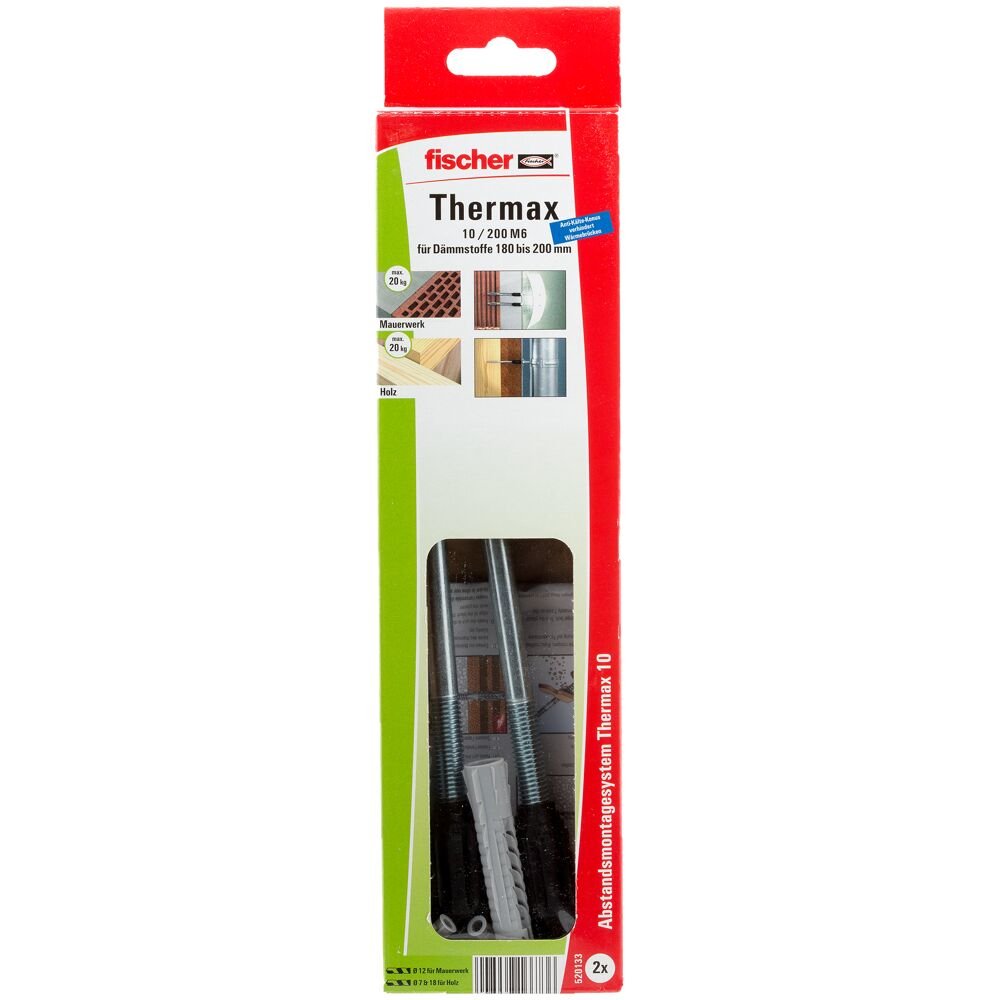 EAN 4048962166736 - Fischer 520133 tornillo de anclaje y taco 2 pieza(s) Juego de enchufes de pared y tornillos imagen 4