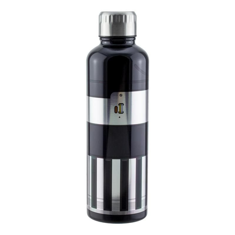 Paladone Darth Vader Lightsaber Metal Water Bottle Uso Diario 500 Ml Acero Inoxidable Negro, Plata