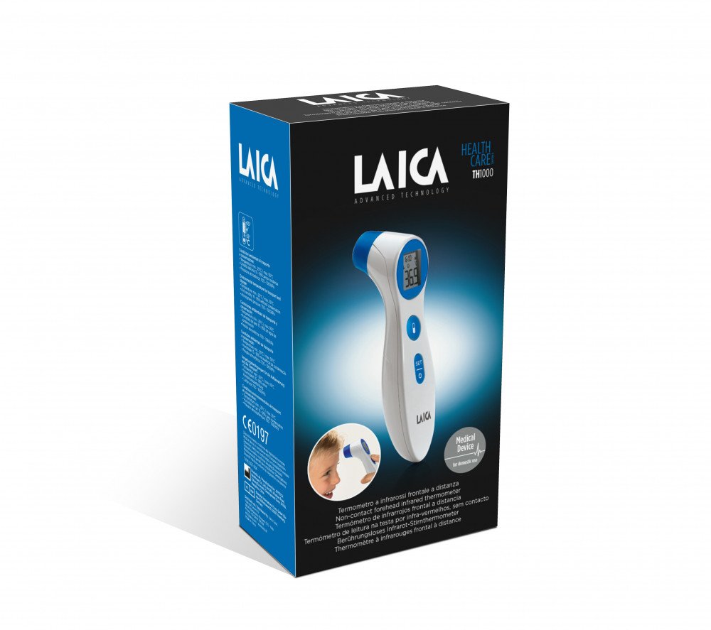 EAN 8013240200873 - Laica TH1000 termómetro digital Termómetro con sensor remoto Azul, Blanco Frente Botones imagen 4