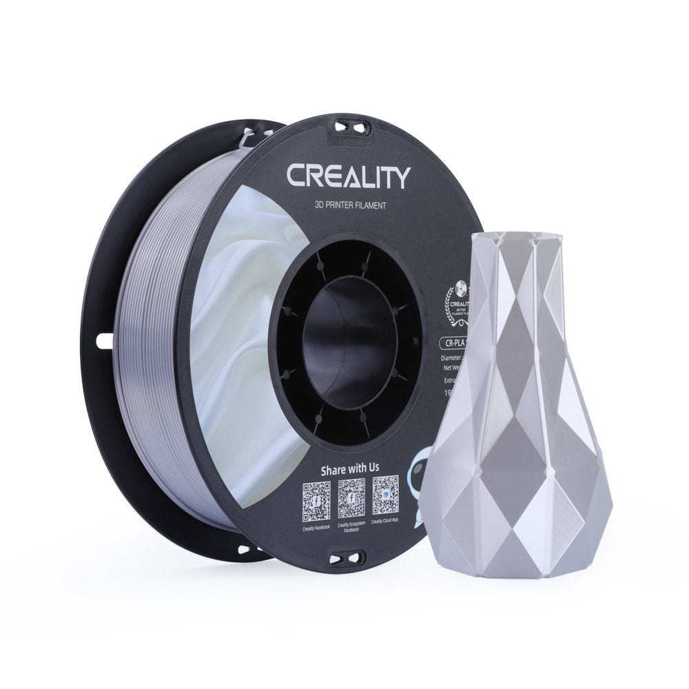 Cartucho 3d 1 Kg Creality Cr-Silk Filamento Pla Plateado 1,75 Mm, En Rollo 3301120007