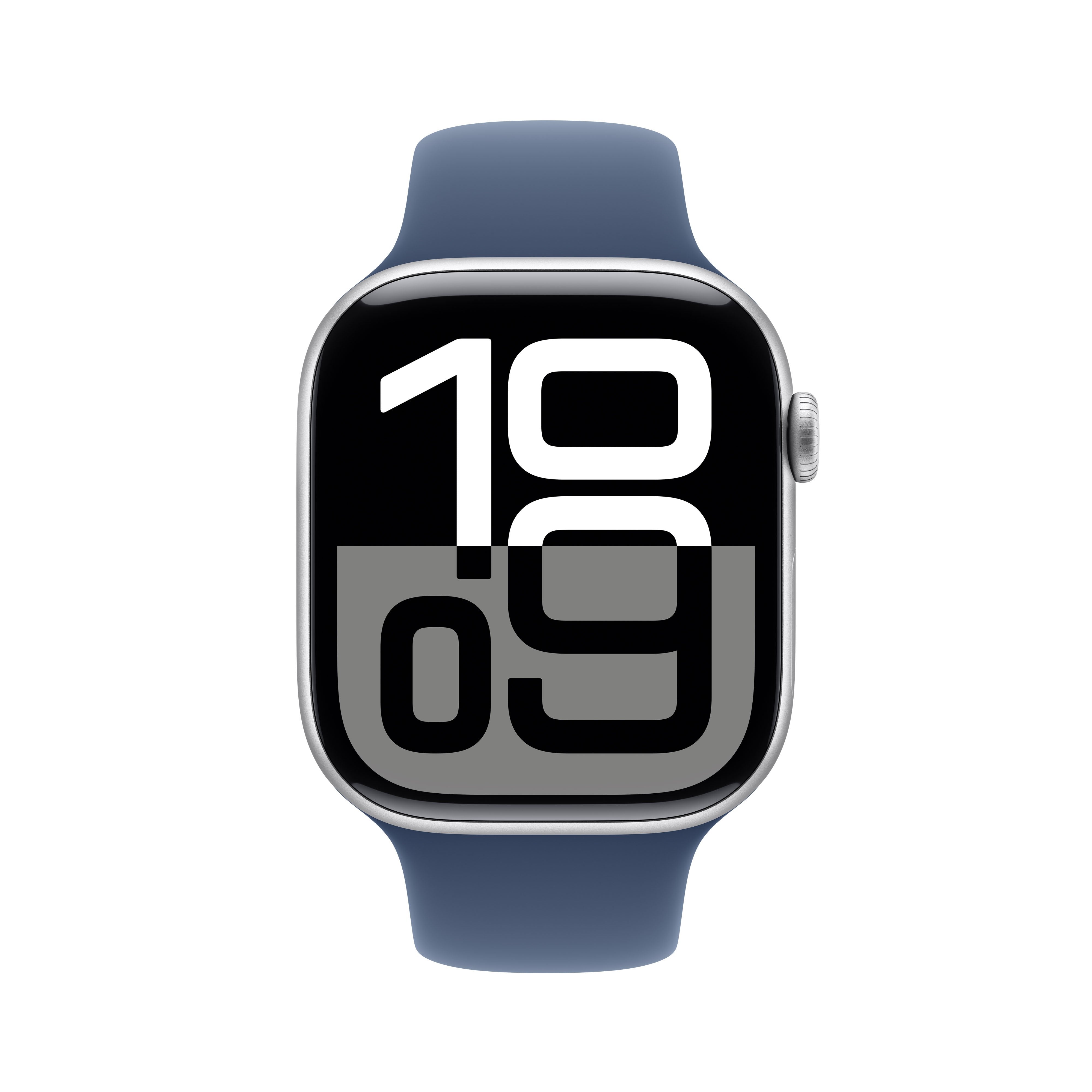 Apple Watch Series 10 Gps 46mm Silver Alu Case, Denim Sport Band M/L Eu Mwwm3