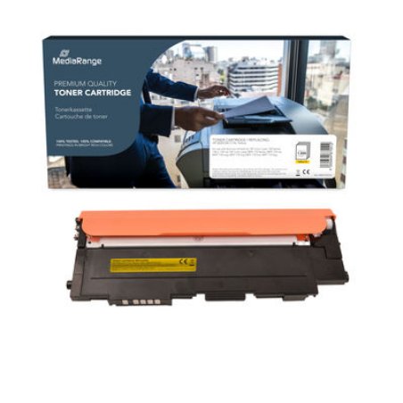Mediarange Toner Hp Para W2072a 117a, 1.300 Copias, Amarillo