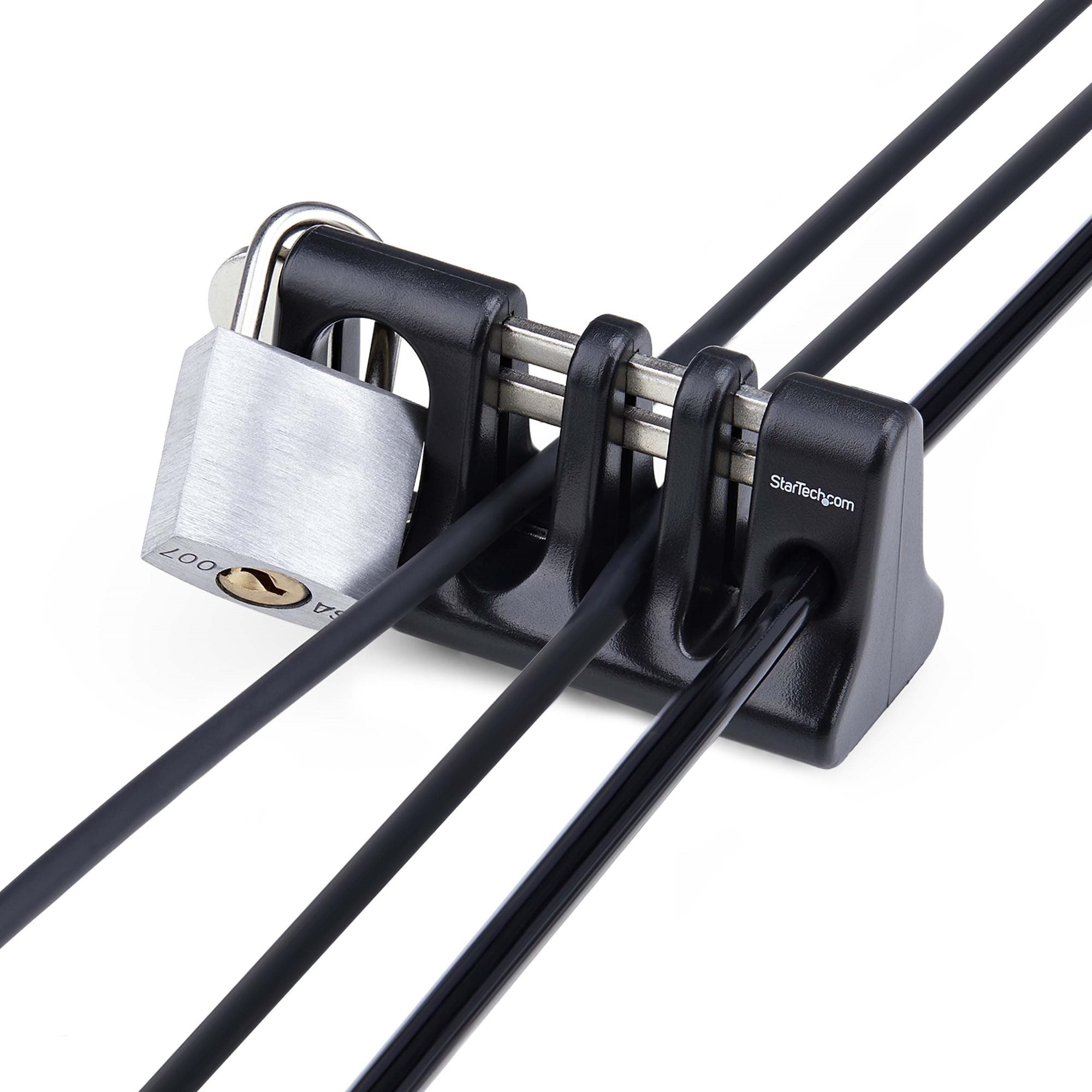 EAN 0065030901246 - StarTech.com CABLE-ORGANIZER-LOCK organizador de cables Escritorio Soporte para cables Negro imagen 6