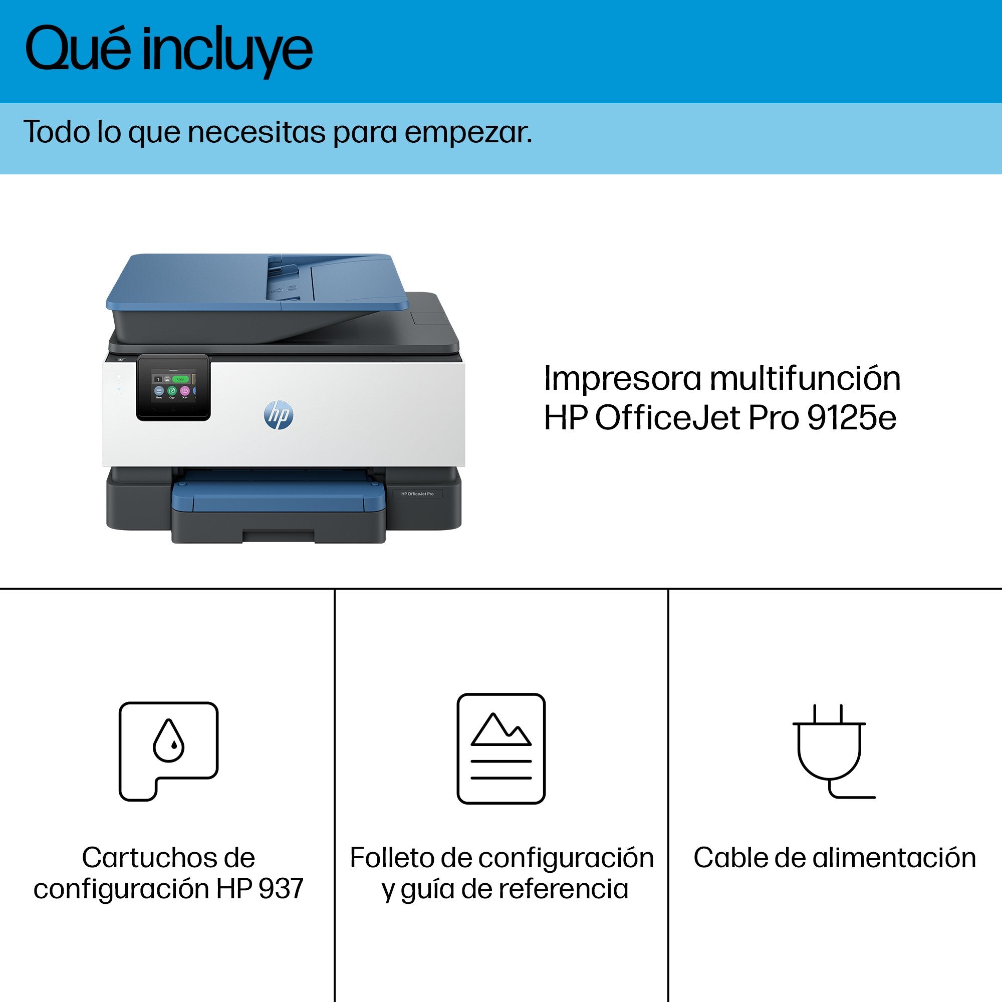 EAN 0196337284821 - HP OfficeJet Pro 9125e All-in-One Prntr Inyección de tinta térmica A4 4800 x 1200 DPI 22 ppm Wifi imagen 5