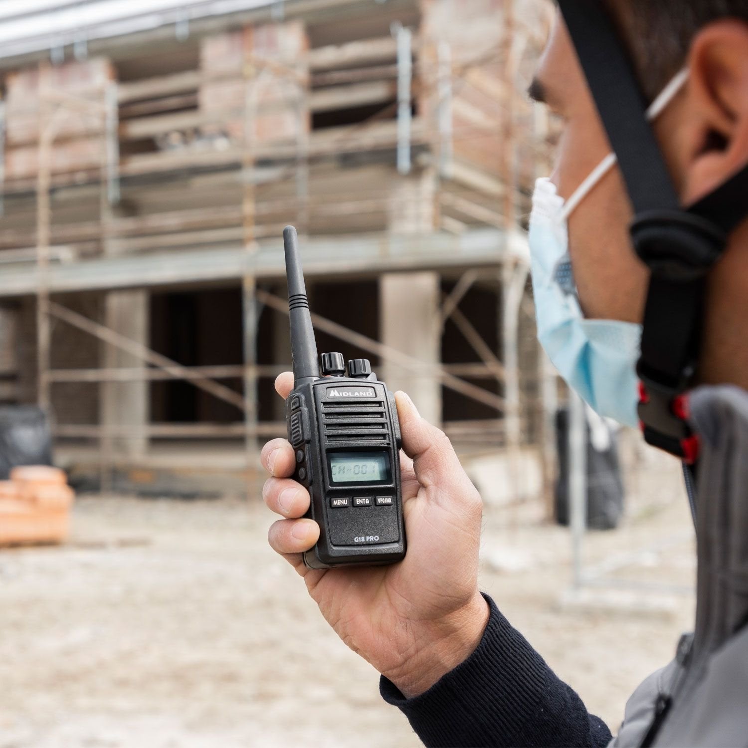 Midland G18 Pro Pmr446 Funkgerät, Ip67