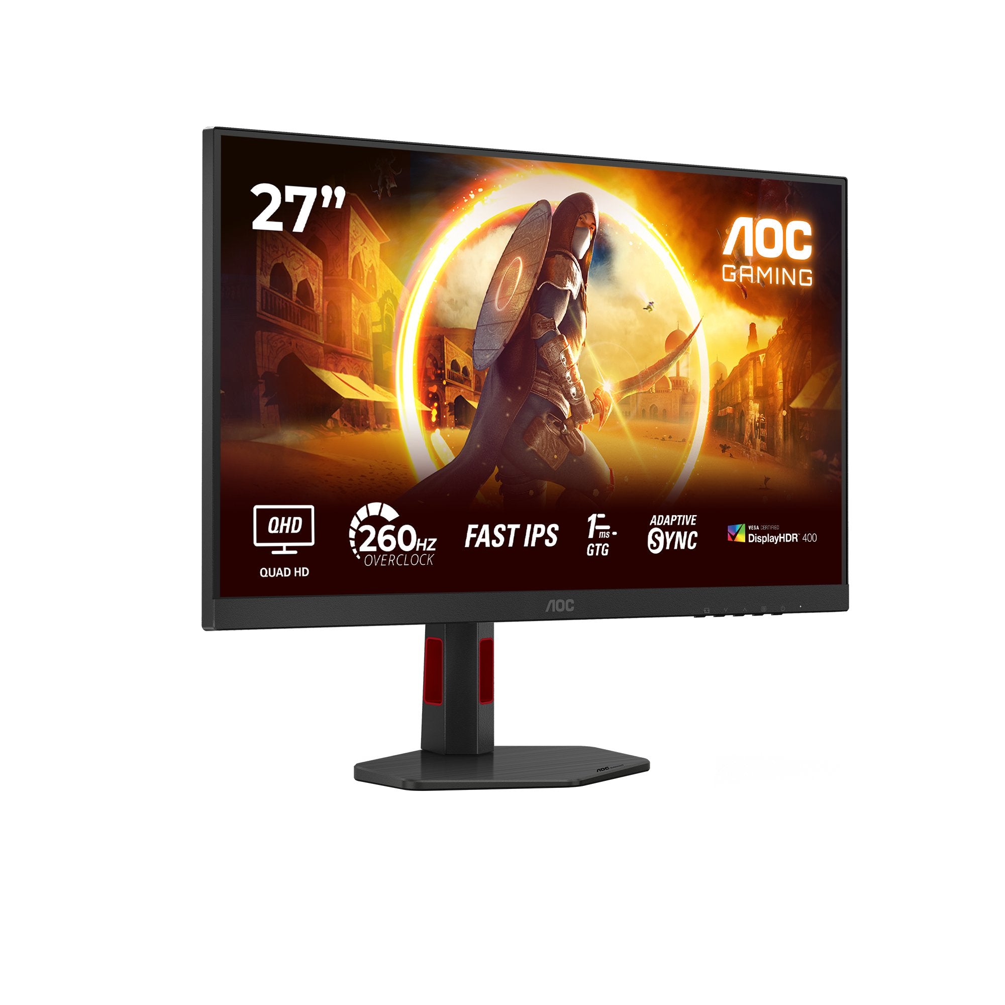 EAN 4038986182973 - AOC G4 Q27G4ZR pantalla para PC 68,6 cm (27") 2560 x 1440 Pixeles Quad HD LED Negro, Rojo imagen 2
