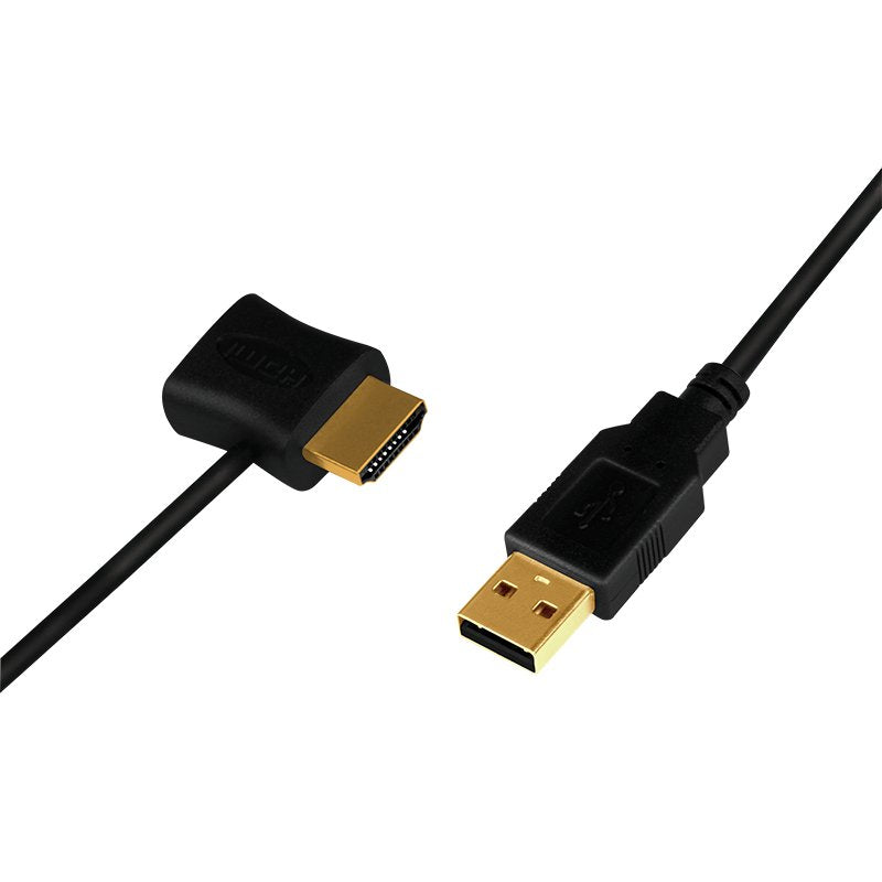 Logilink Ch0081 Adaptador De Cable De Vídeo Hdmi Tipo A (Estándar) Hdmi + Usb Negro