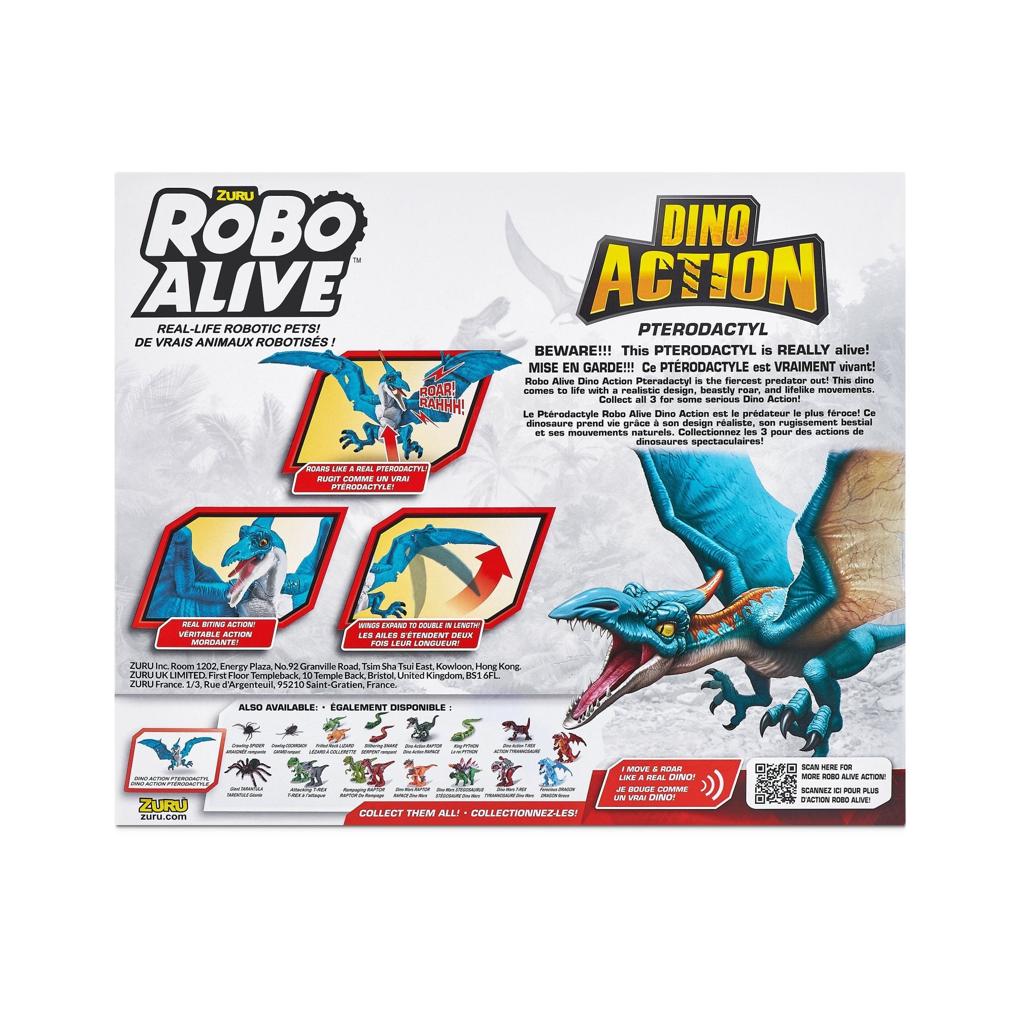 Zuru Robo Alive Dino Action Pteradactyl, Figura De Juguete 4894680021365.0