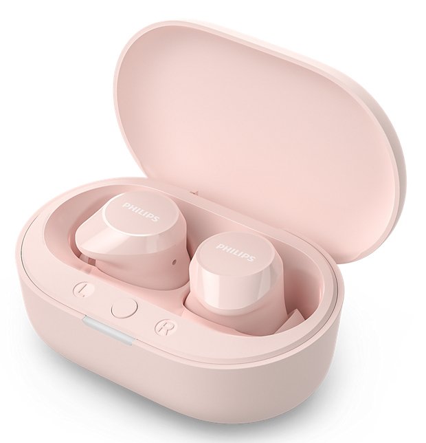 Auriculares Bluetooth Philips Tat1209 Con Estuche De Carga Autonomía 6h Rosas
