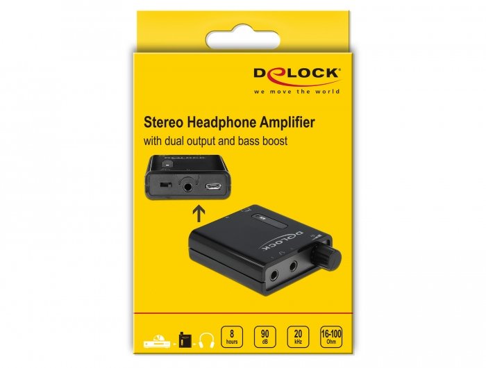 EAN 4043619640560 - DeLOCK 64056 amplificador para audífono Negro imagen 3