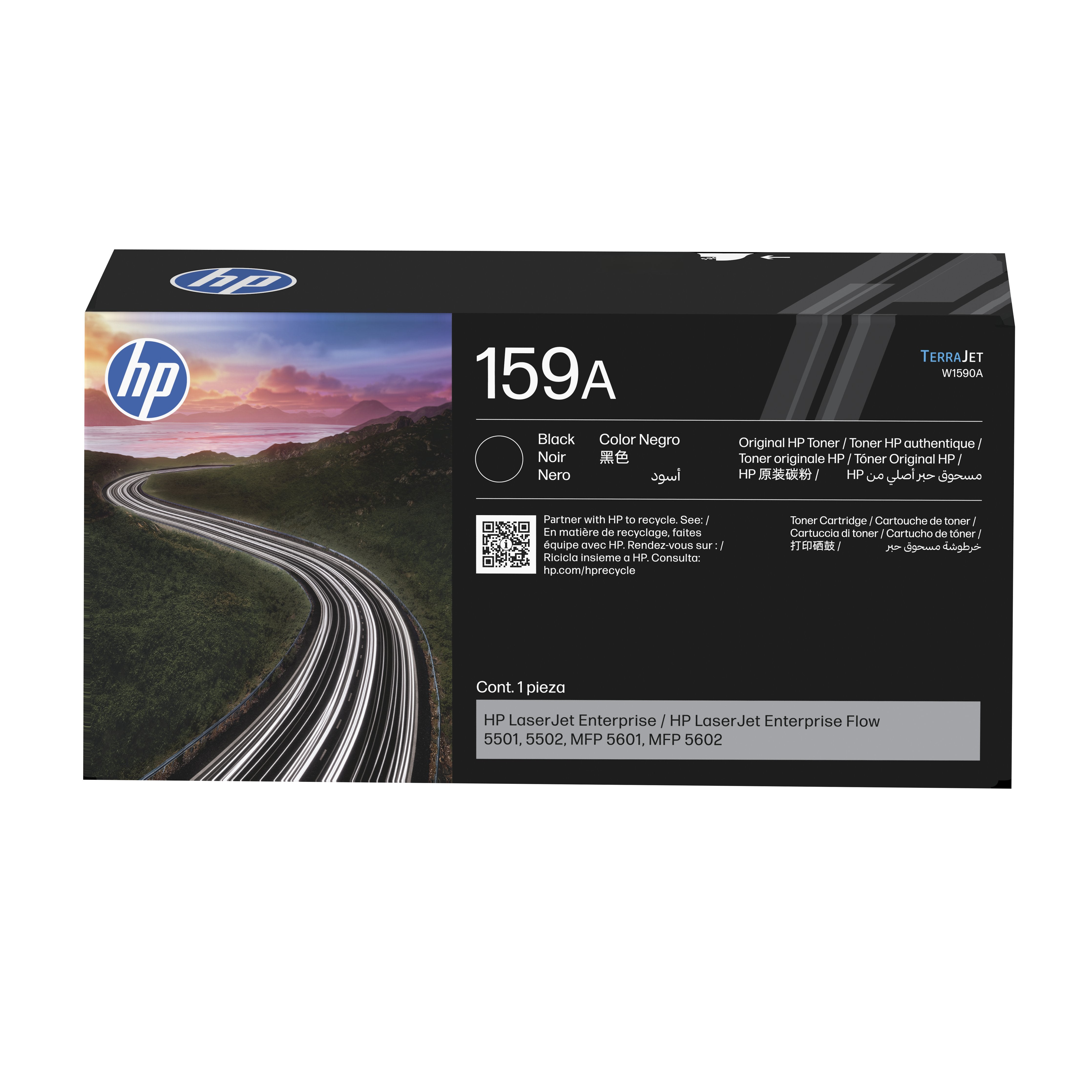 EAN 0196337290013 - HP 159A Black Original LaserJet Toner Cartridge cartucho de tóner 1 pieza(s) imagen 1