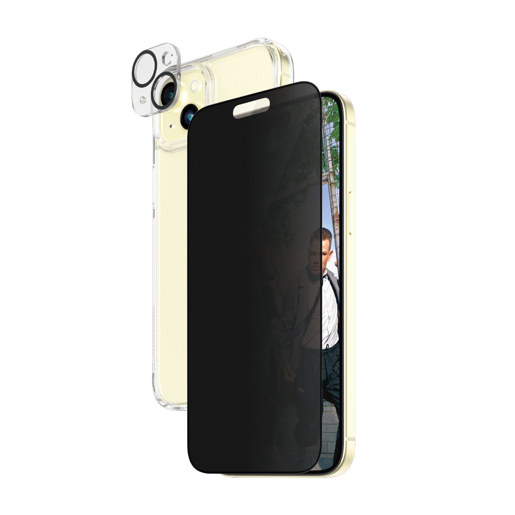 Protector De Pantalla Apple - Iphone 15 Pluspanzerglass Privacy 3-In-1-Pack Iphone 2023 6.7