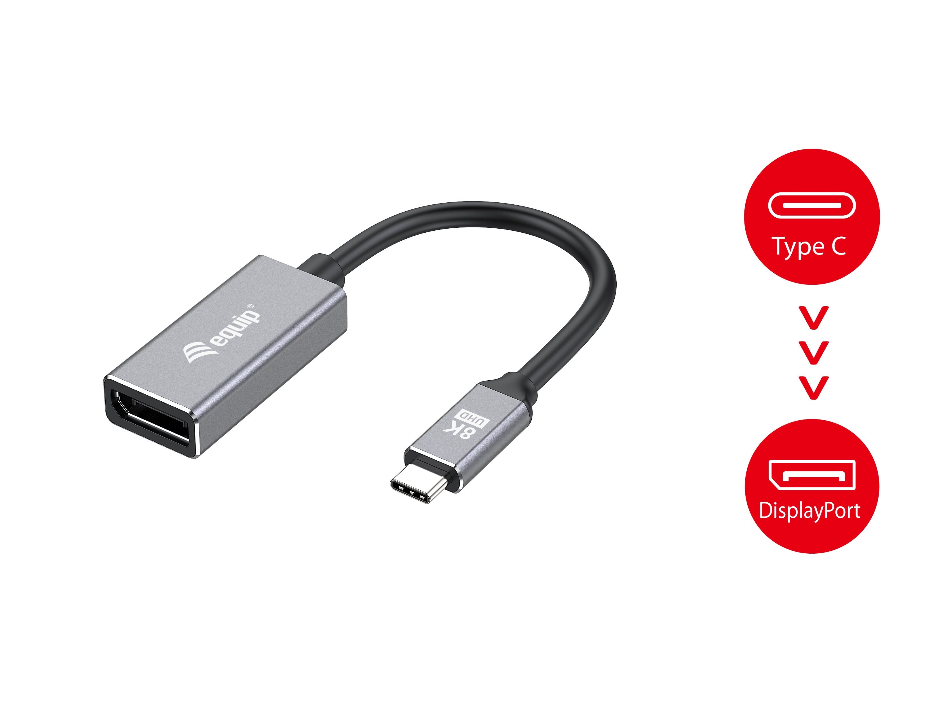 EAN 4015867230015 - Equip 133493 adaptador de cable de vídeo 0,15 m USB Tipo C Negro, Gris imagen 4