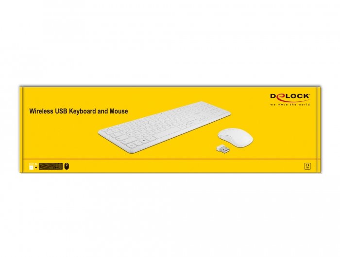 EAN 4043619127030 - DeLOCK 12703 teclado Ratón incluido Universal RF inalámbrico QWERTZ Alemán imagen 7