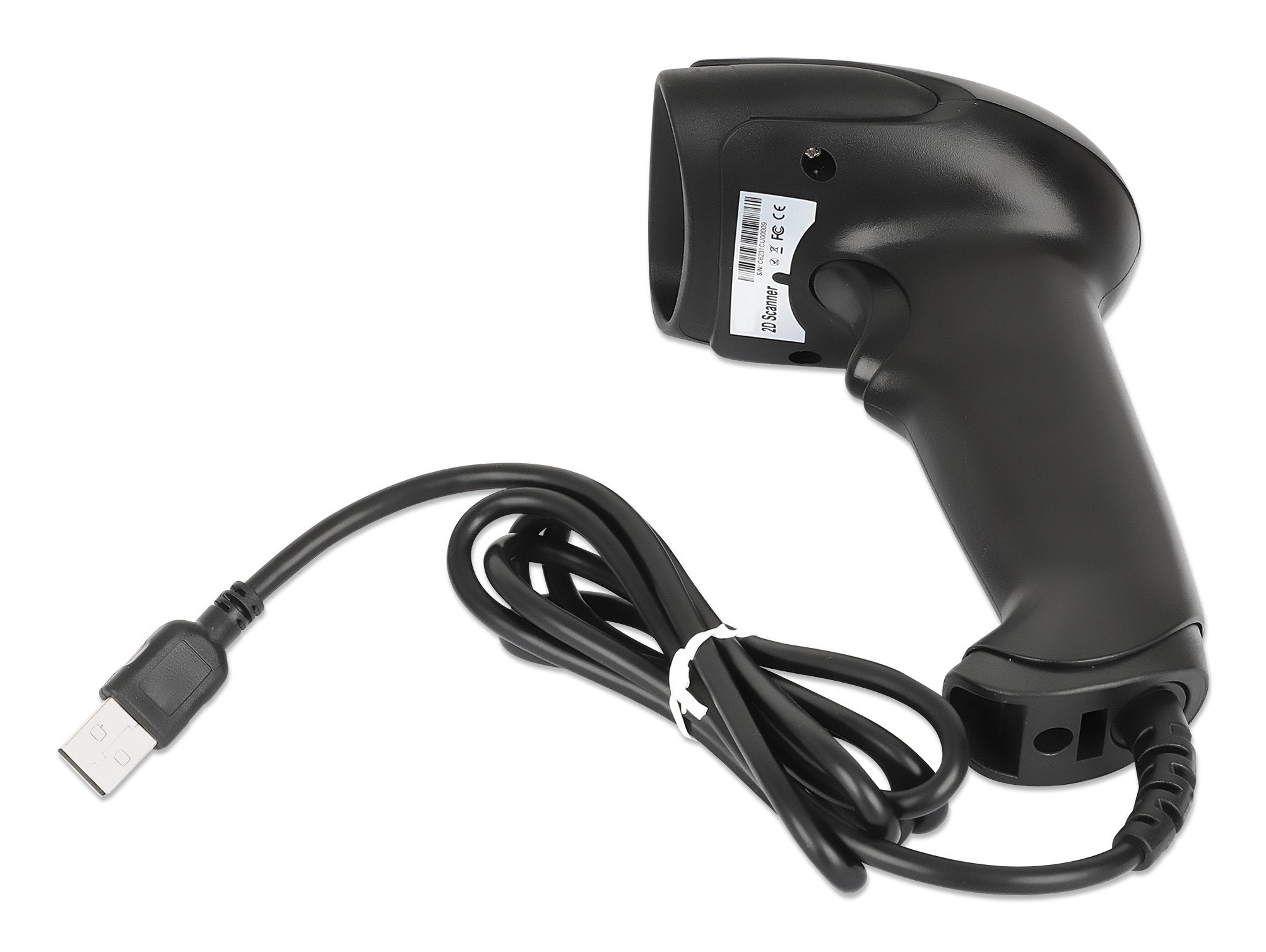 Manhattan 153997 Lector De Códigos De Barras Portátil 1d/2d Led Negro