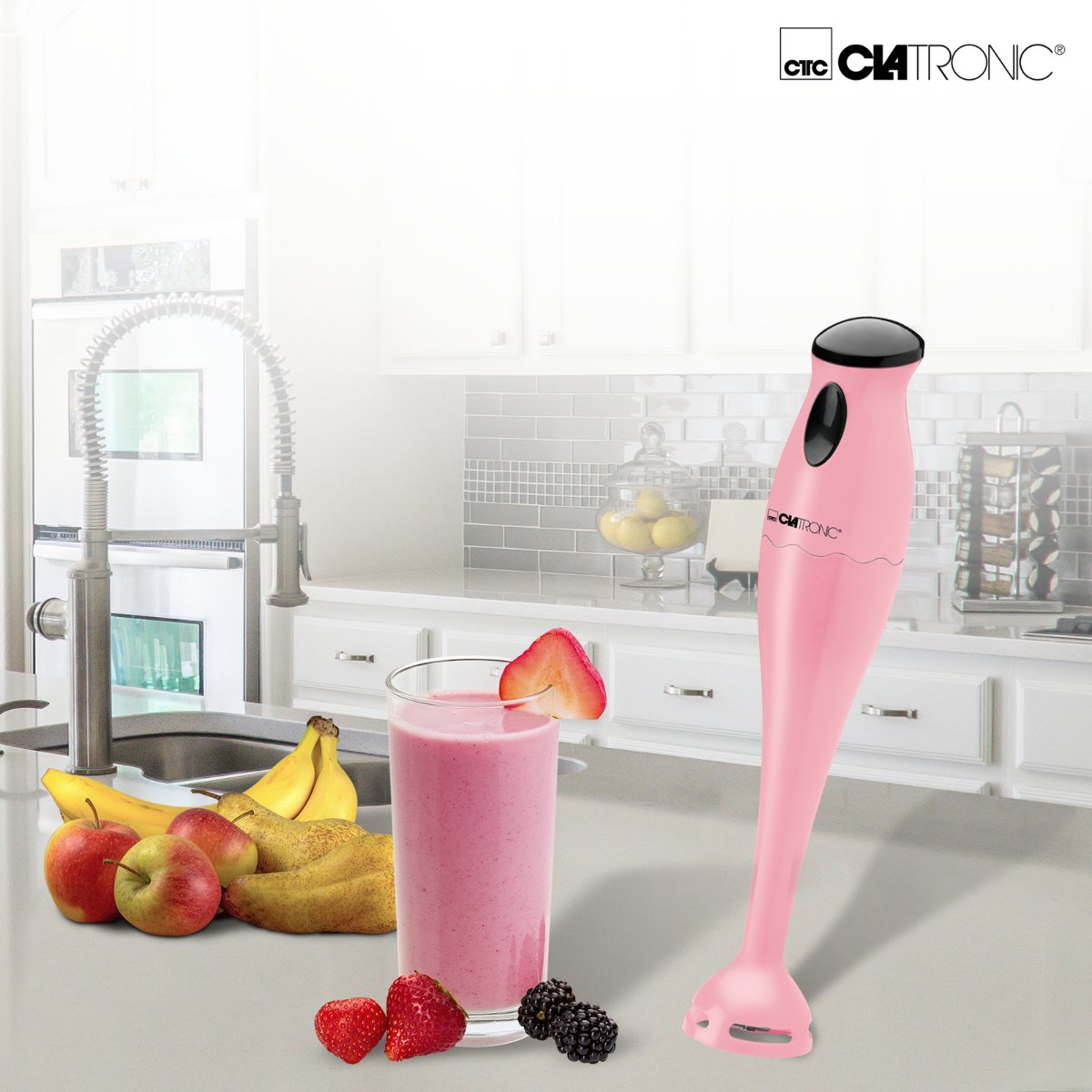 Clatronic 263922 0,5 L Batidora De Vaso 180 W Rosa