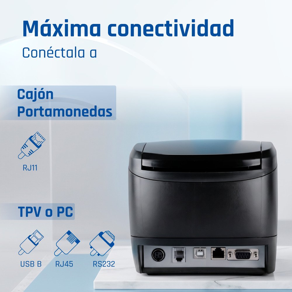 EAN 8435364319178 - iggual TP7001-3I 203 x 203 DPI Alámbrico Transferencia térmica Impresora de recibos imagen 6