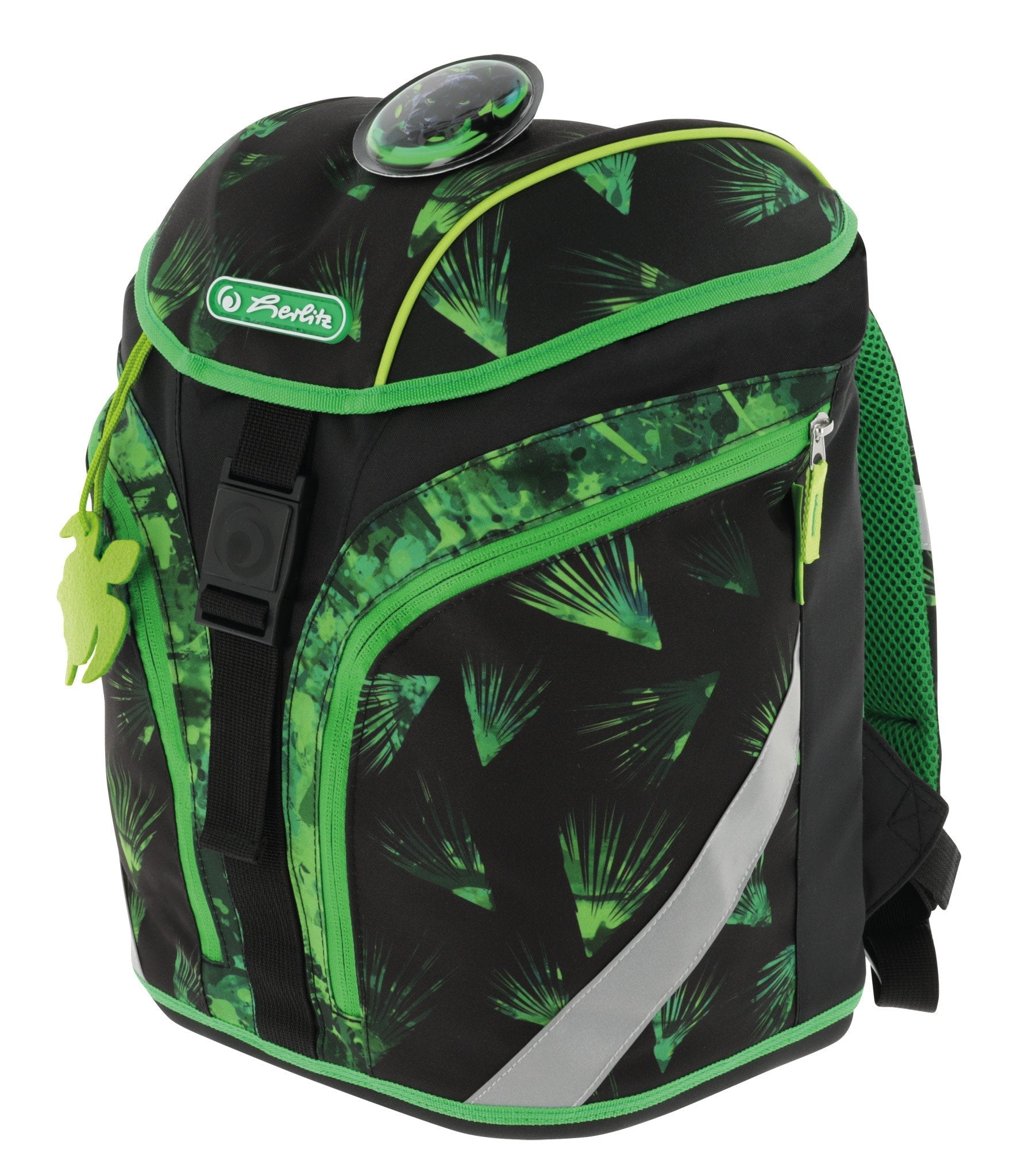 EAN 4008110370644 - Herlitz SoftLight Plus Greenline Explorer juego de mochila escolar Niño Poliéster Negro, Verde imagen 13