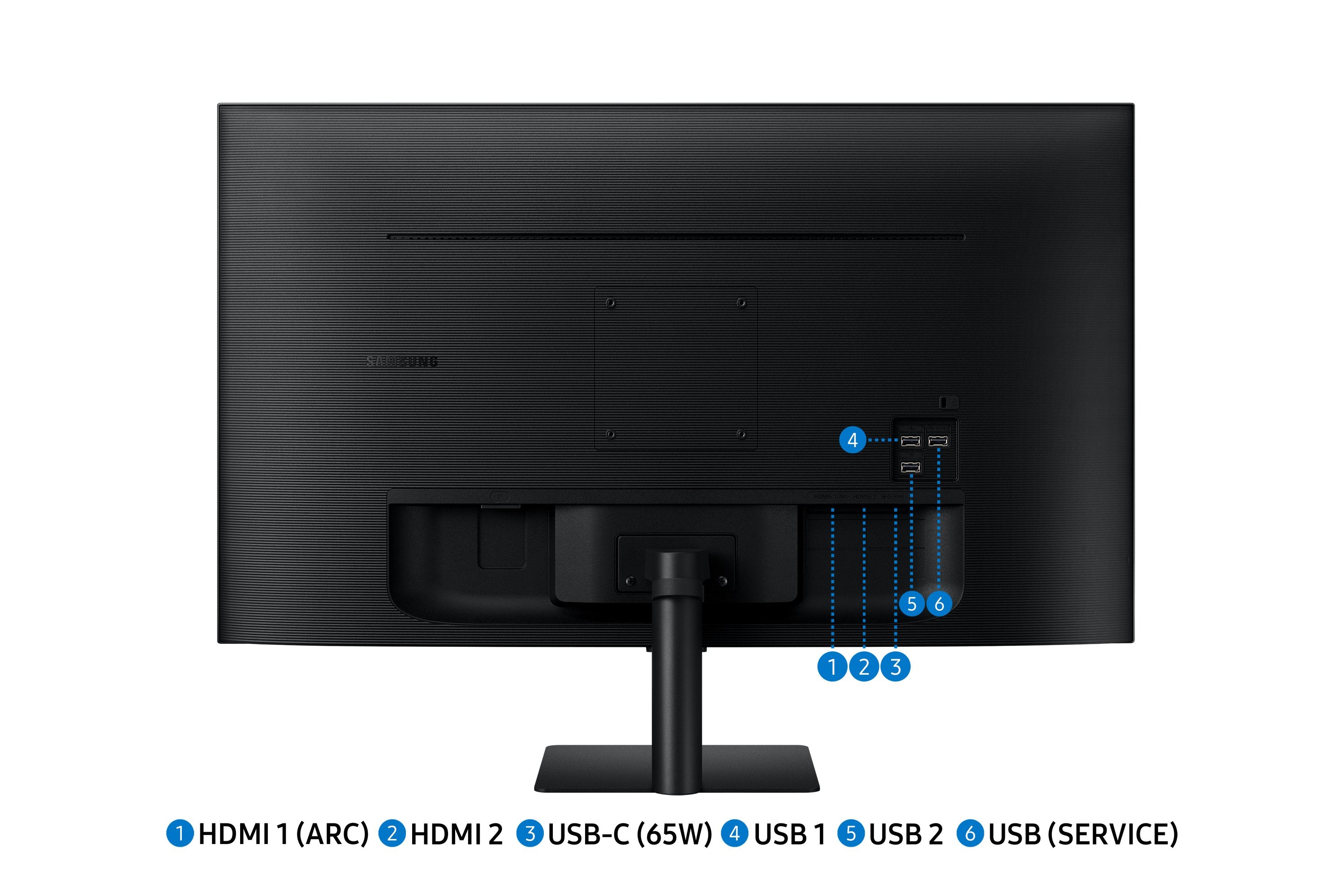 Monitor Samsung M70d 32" 3840 X 2160 Pixeles 4k Ultra Hd Led Negro