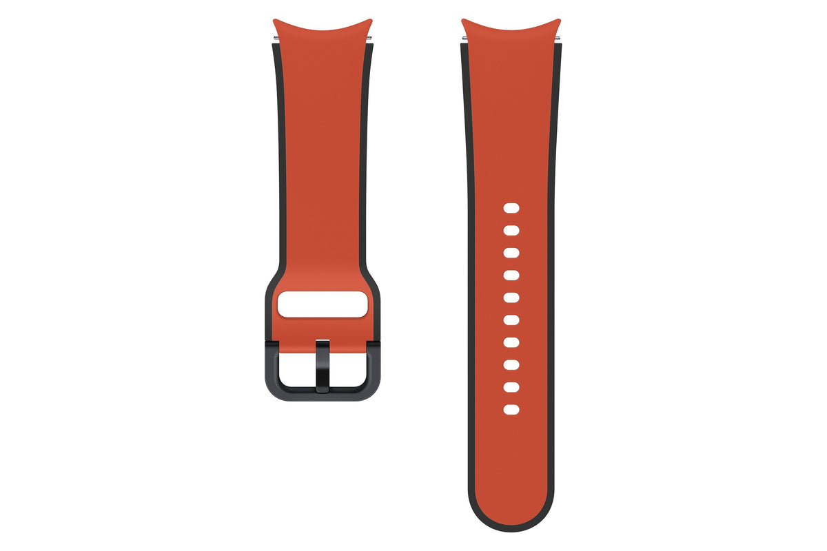 Et-Str90sre Samsung Galaxy Watch 4 4 Classic 5 5 Pro Dvoubarevný Sportovní Remínek 20mm S M Rojo