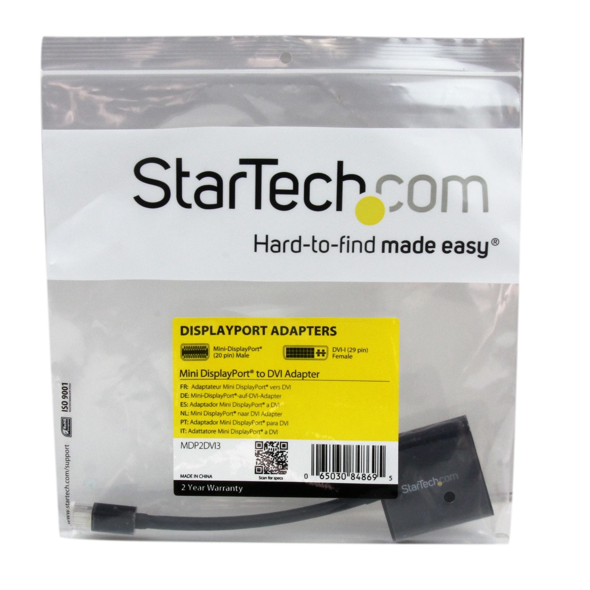 Startech Conversor Pasivo Mini Displayport A Dvi 1920x1200