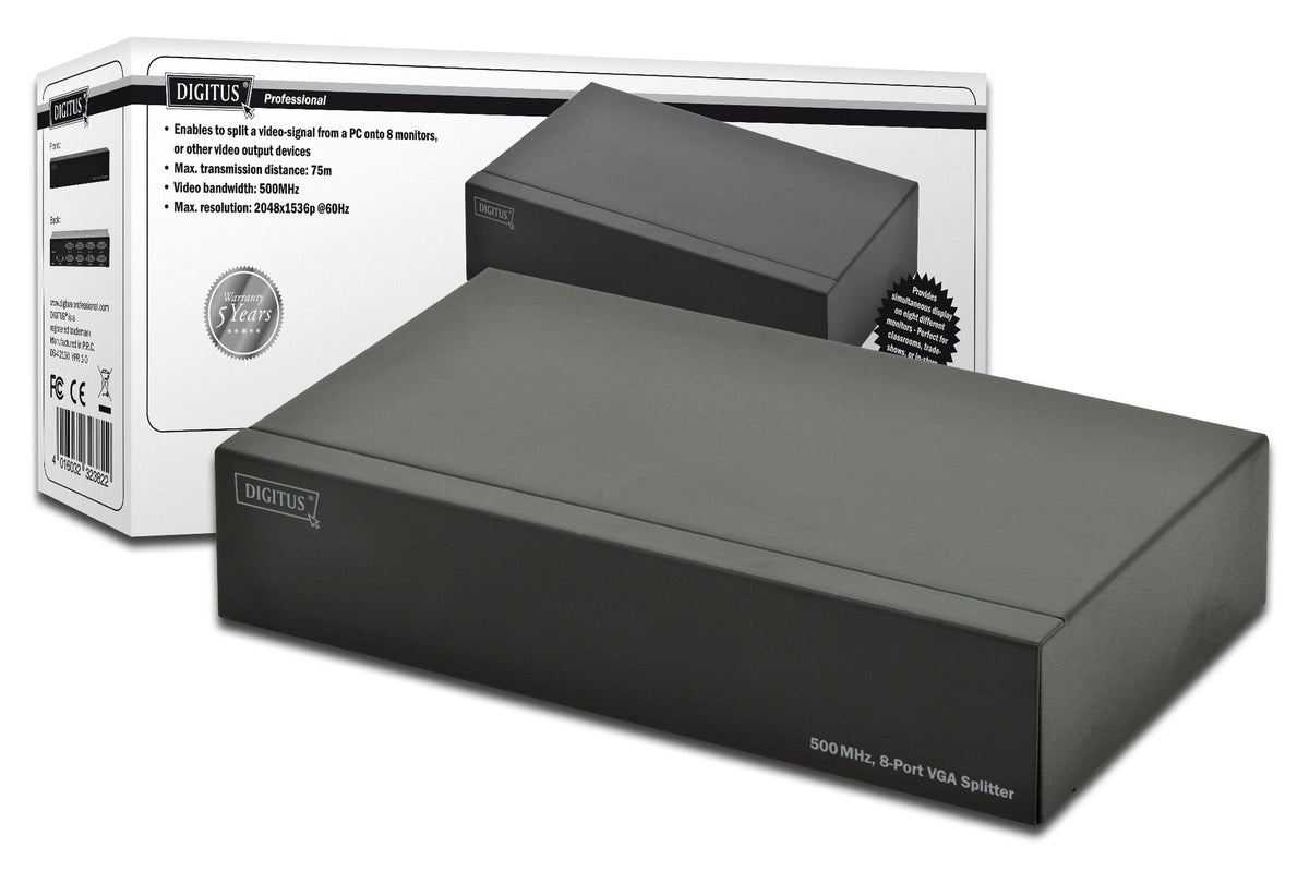 Digitus Ds-42130 Divisor De Video Vga 8x Vga