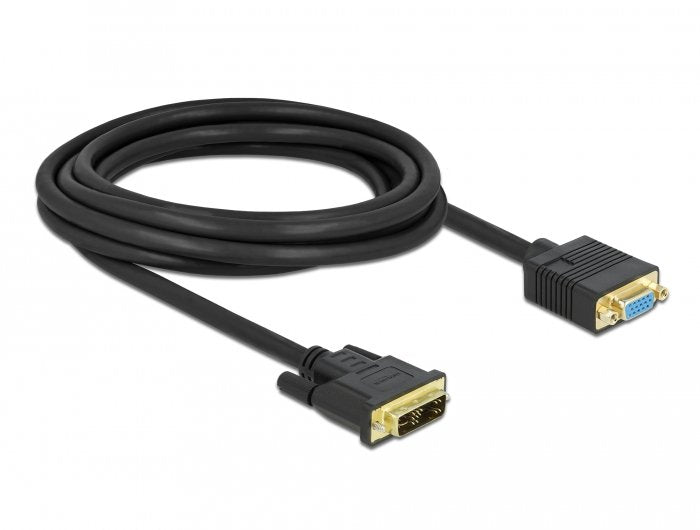 Delock 86754 Cable Dvi 12+5 Macho A Vga Hembra 3 M