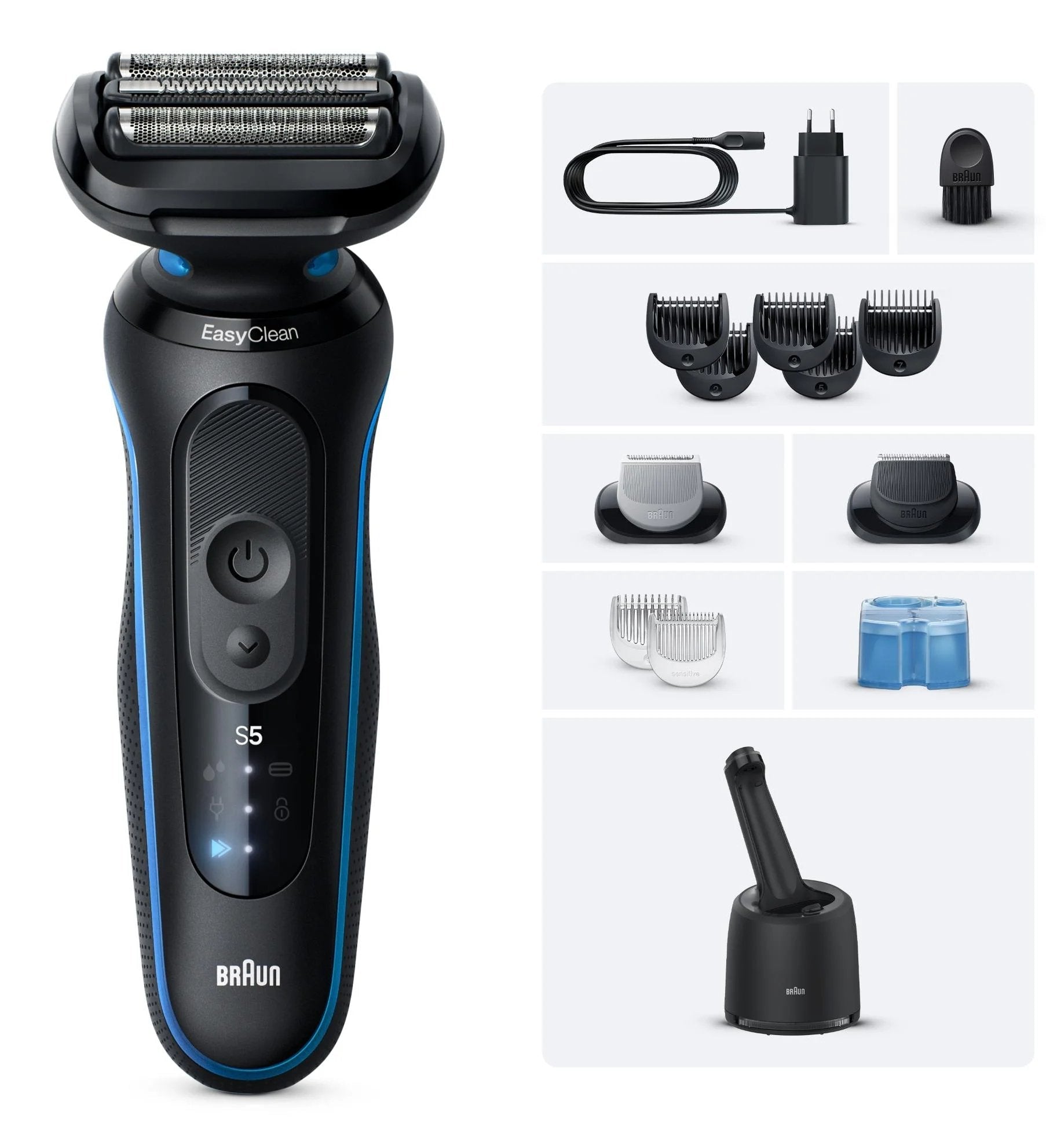 Braun Series 5 52-B7650cc (Negro/Azul) 8700216647229