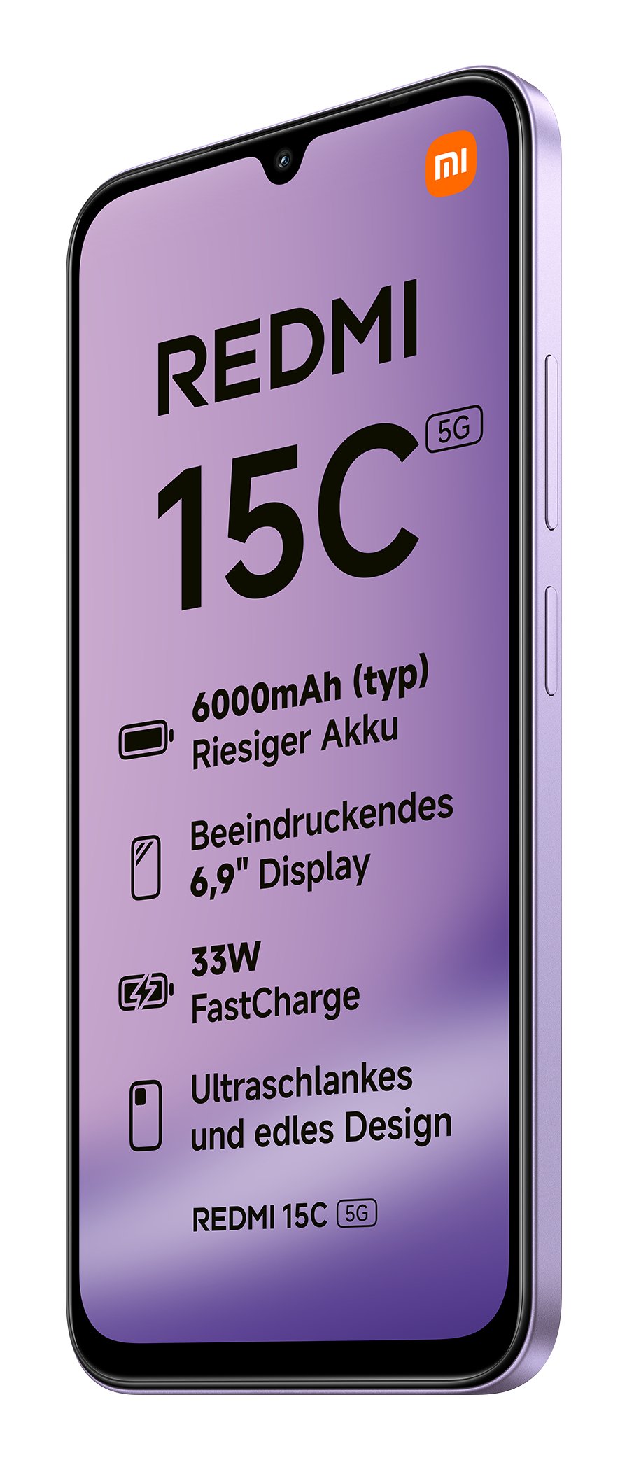 Xiaomi Redmi 15c 5g 128gb Dusk Purple, Hyper Os, 4gb Mzb0lljeu