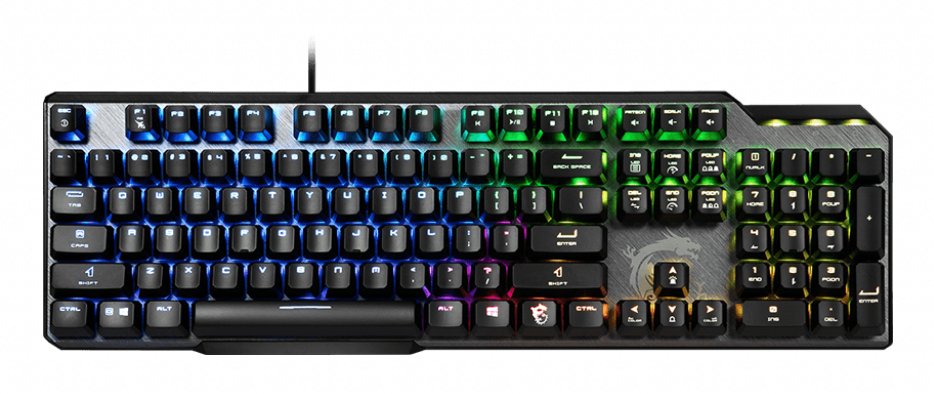 EAN 4719072699291 - MSI VIGOR GK50 ELITE BOX WHITE teclado Juego USB QWERTZ Alemán Negro, Metálico imagen 1