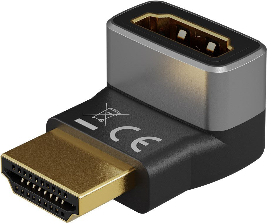 EAN 4040849720093 - Goobay 72009 adaptador de cable de vídeo HDMI tipo A (Estándar) Negro, Plata imagen 1