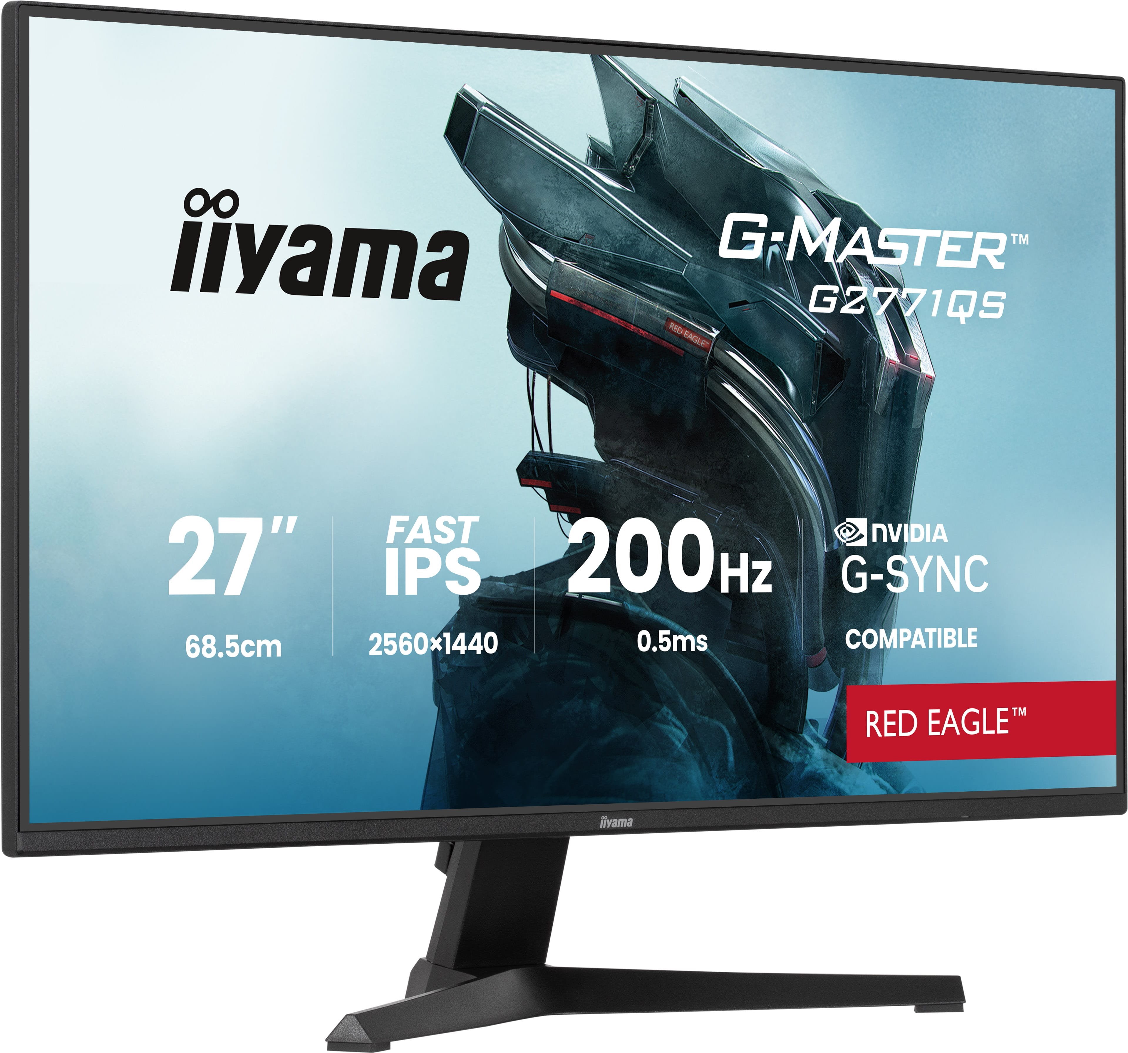 EAN 4948570126576 - iiyama G-MASTER G2771QS-B1 pantalla para PC 68,6 cm (27") 2560 x 1440 Pixeles Wide Quad HD Negro imagen 3