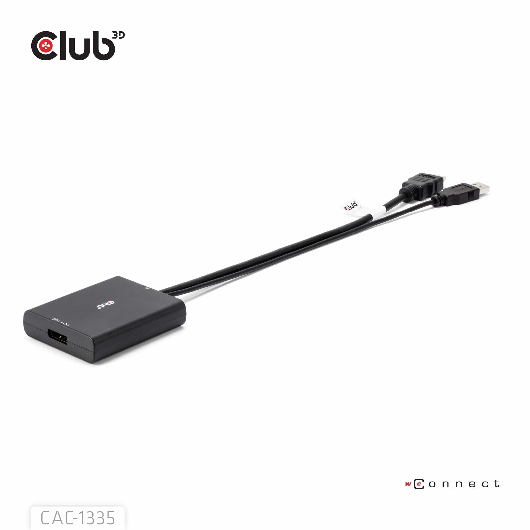 EAN 8719214472498 - CLUB3D CAC-1335 adaptador de cable de vídeo 1 m HDMI + USB DisplayPort Negro imagen 24