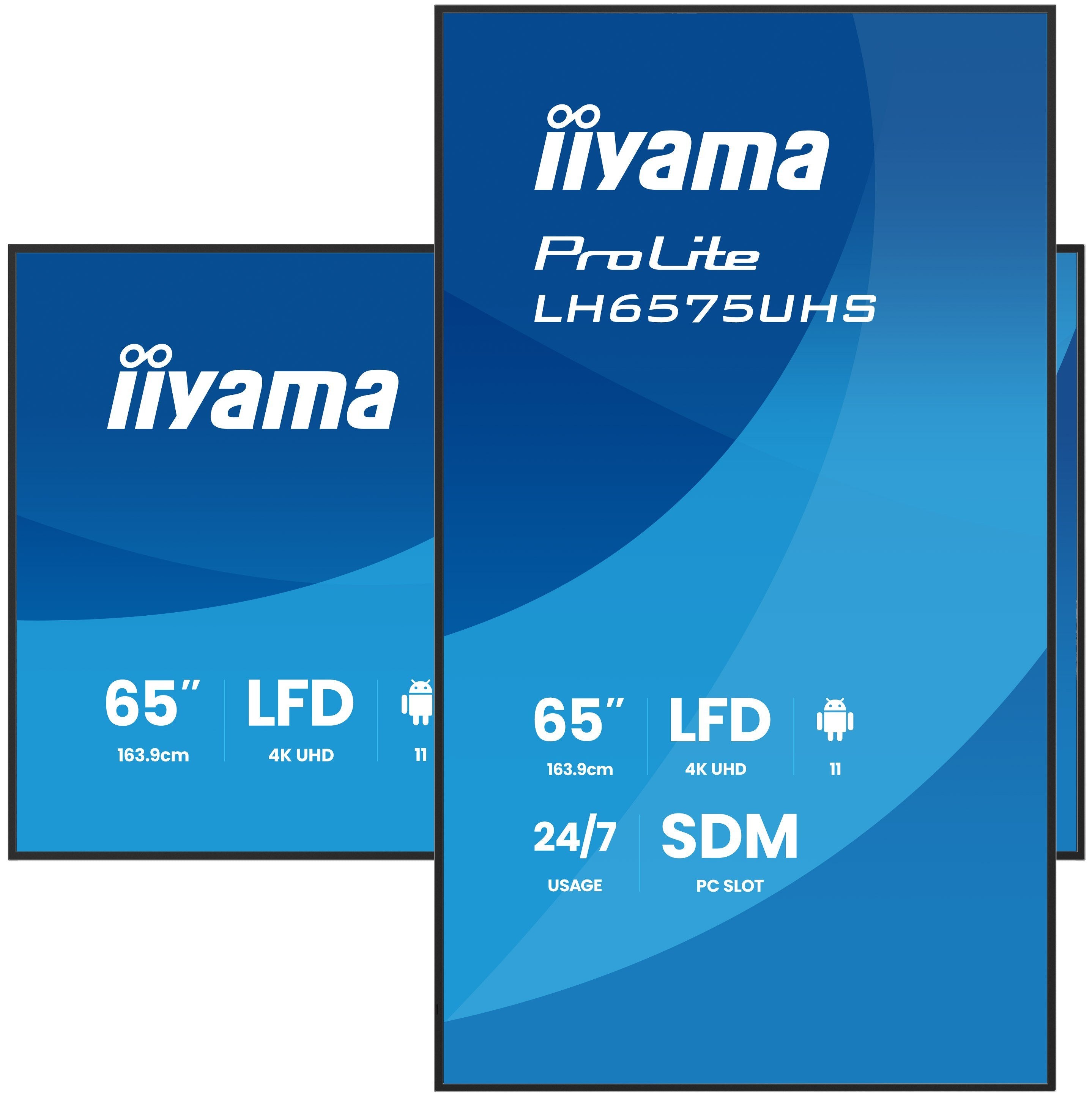 EAN 4948570125265 - iiyama LH6575UHS-B2AG pantalla de señalización Pantalla plana para señalización digital 163,8 cm (64.5") imagen 3