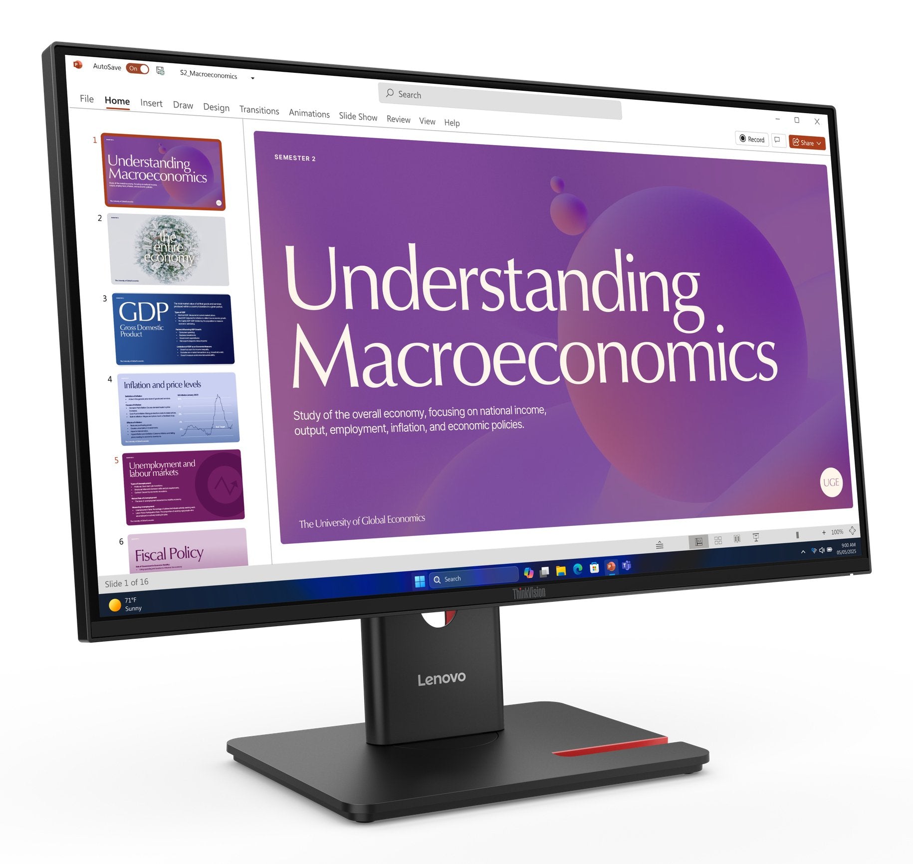 EAN 0198156726247 - Lenovo ThinkVision T24D-40 pantalla para PC 60,5 cm (23.8") 1920 x 1080 Pixeles Full HD LCD Negro imagen 4
