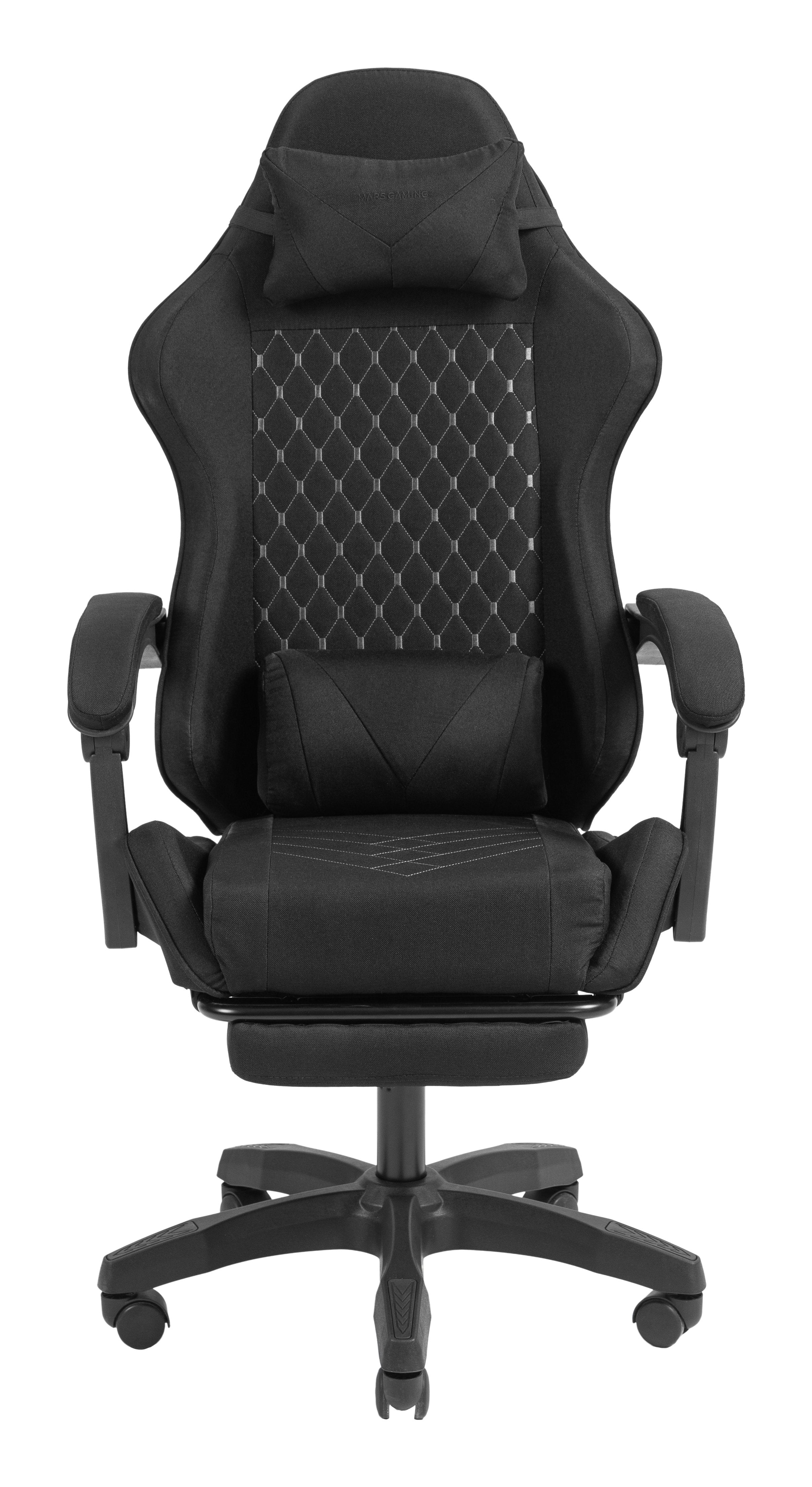 Silla Gaming Mgc-X Pro Reposapies Negro Mars Gaming 120kg Max/ Resposabrazos Ajustable/ Inclinacion 90-135º/ 5 Ruedas