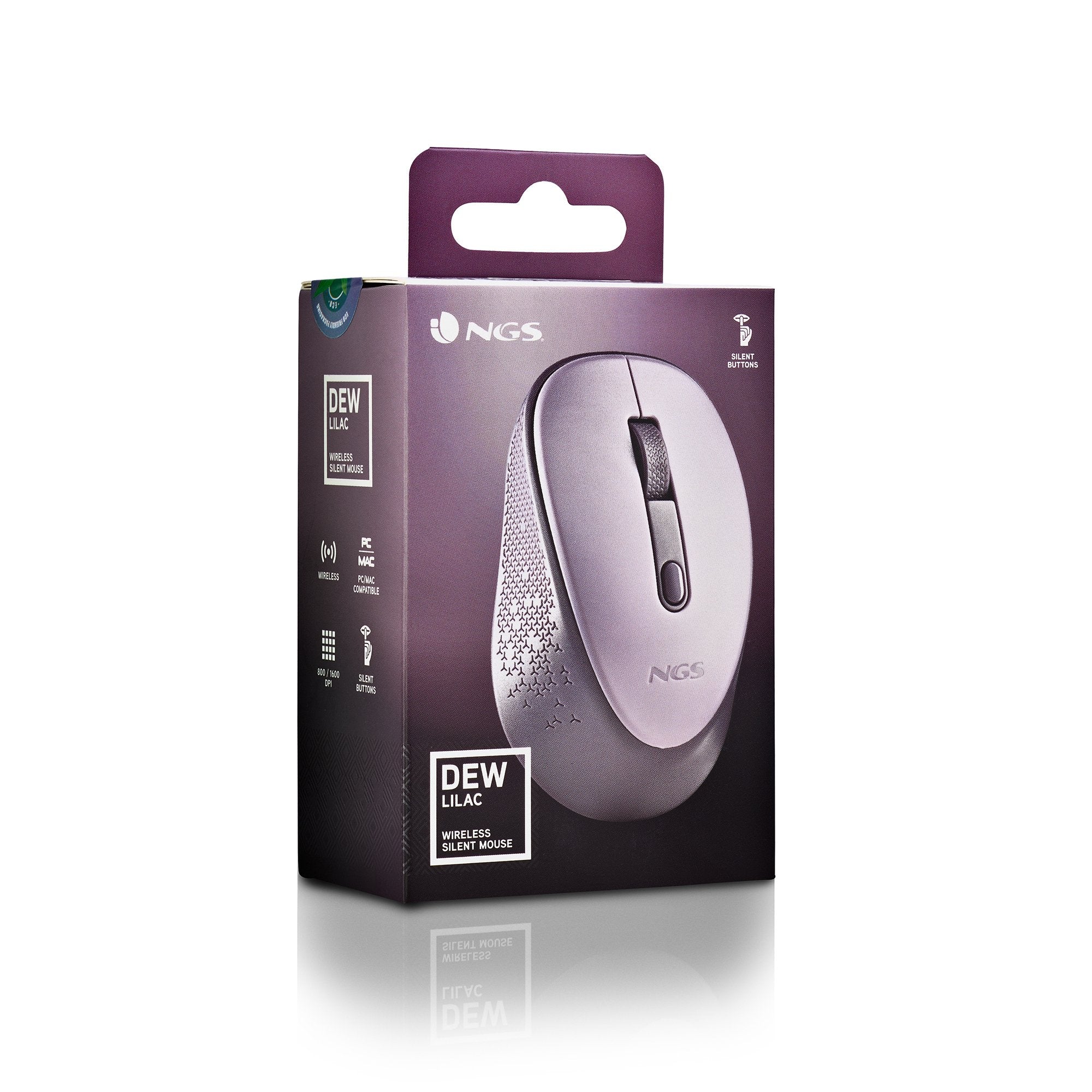 EAN 8435430623963 - NGS DEW ratón Oficina Ambidextro RF inalámbrico Óptico 1600 DPI imagen 6