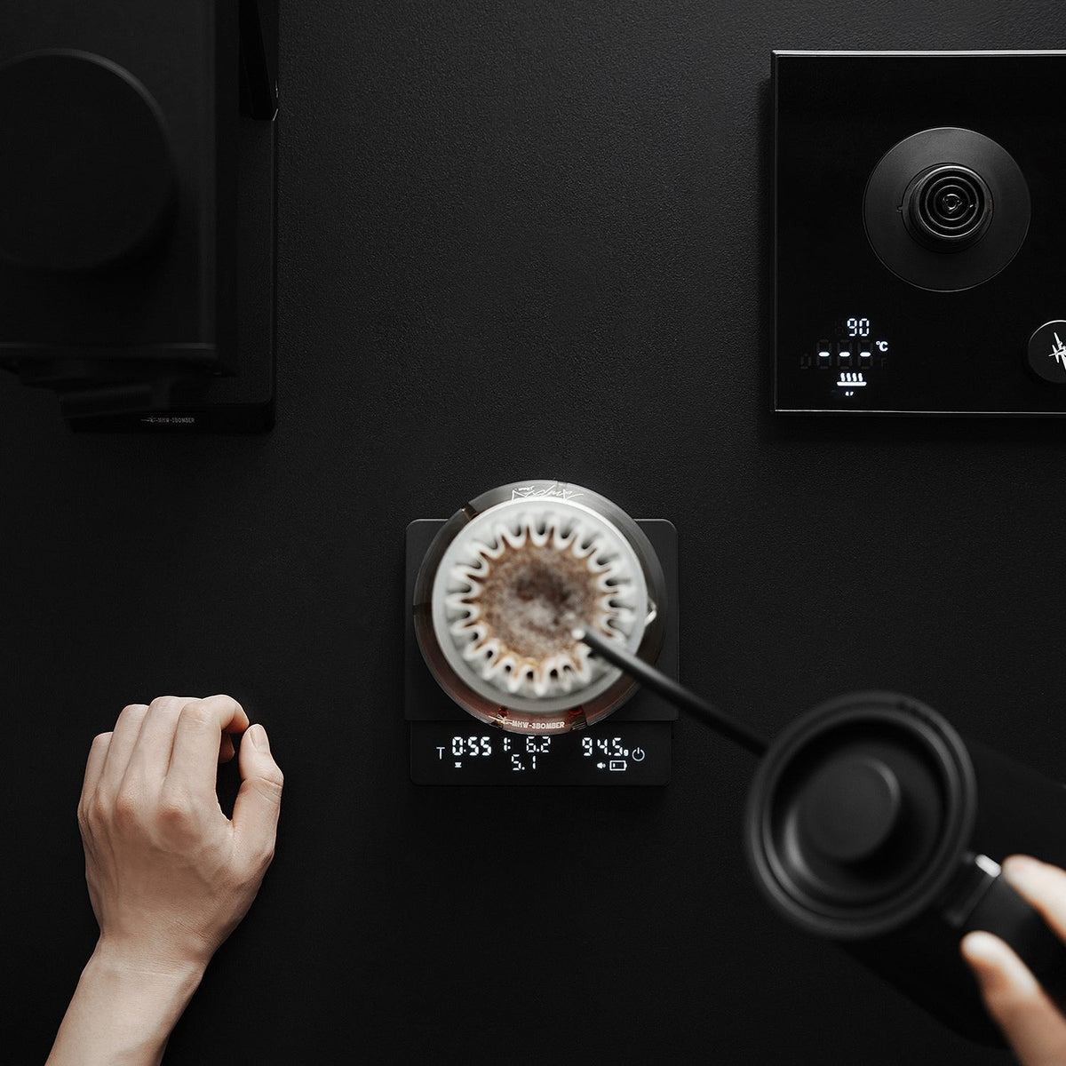 Báscula Para Café 3.0 Pro Negro Es6027b Mhw-3bomber