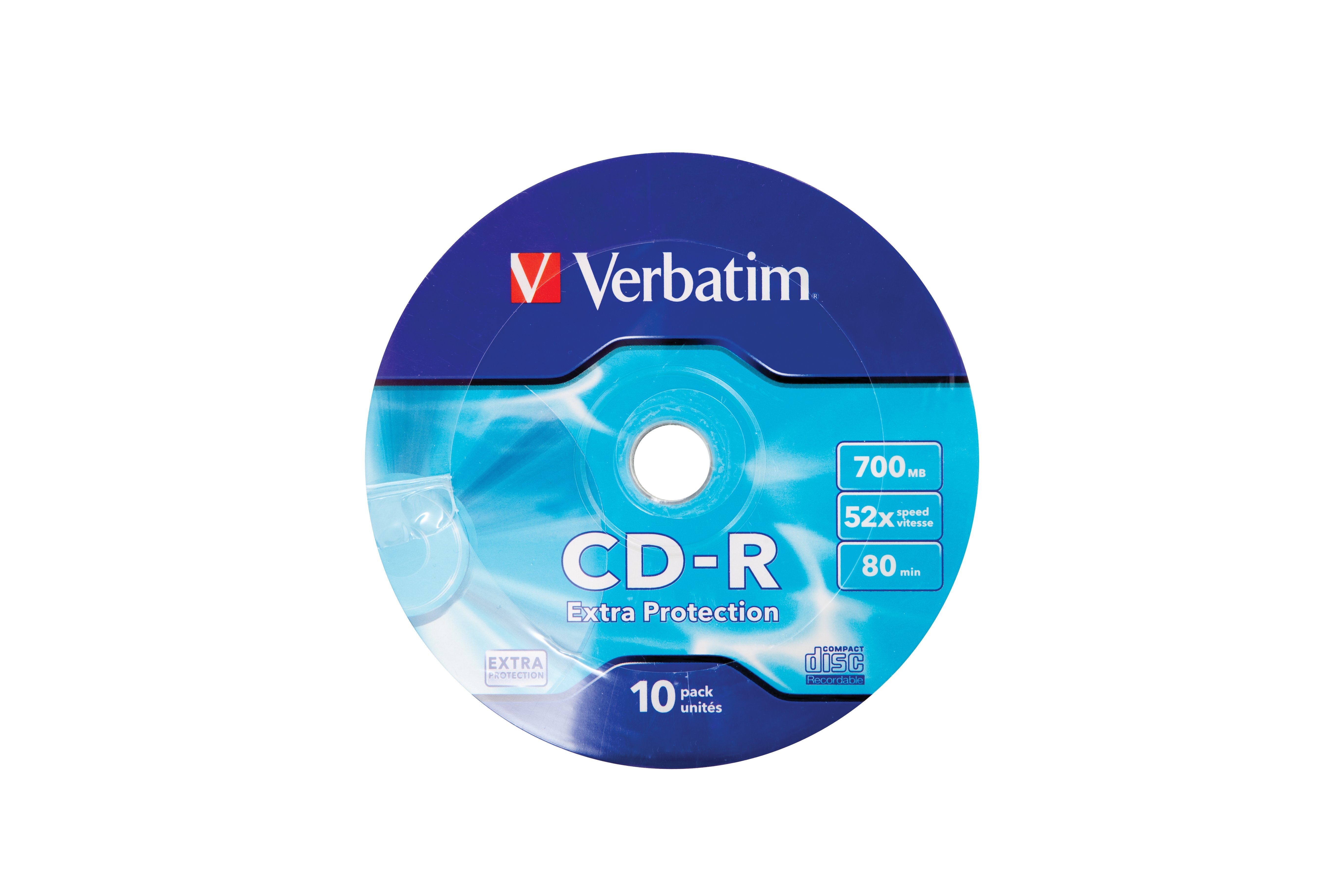 EAN 0023942437253 - Verbatim CD-R 52X 700MB 10PK OPS Wrap EP 10 pieza(s) imagen 1