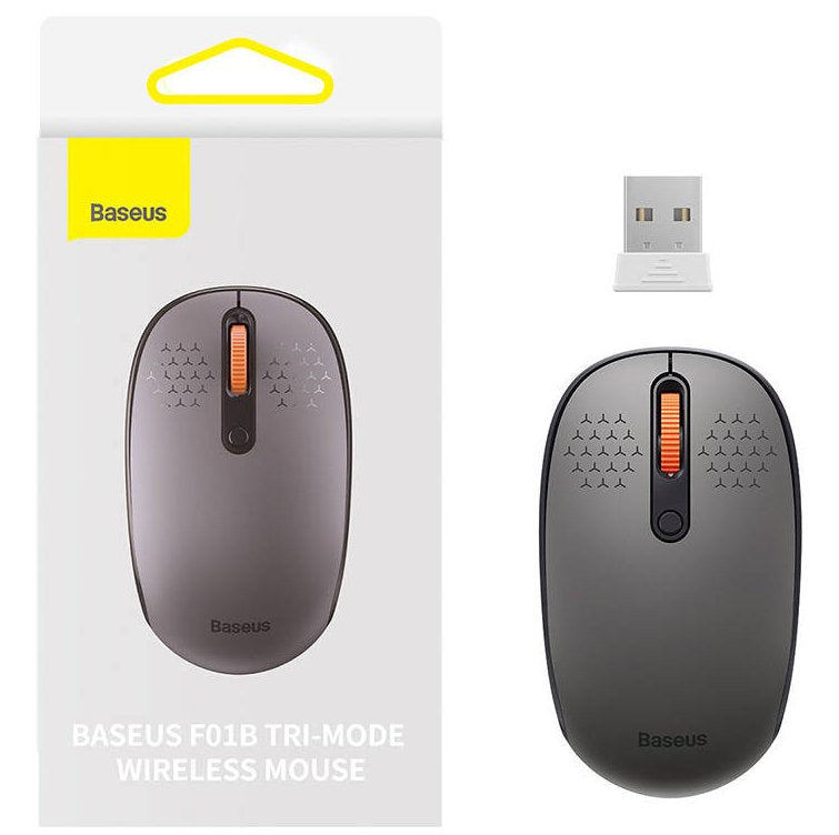 Baseus F01b Tri-Mode Wireless Mouse, Grey