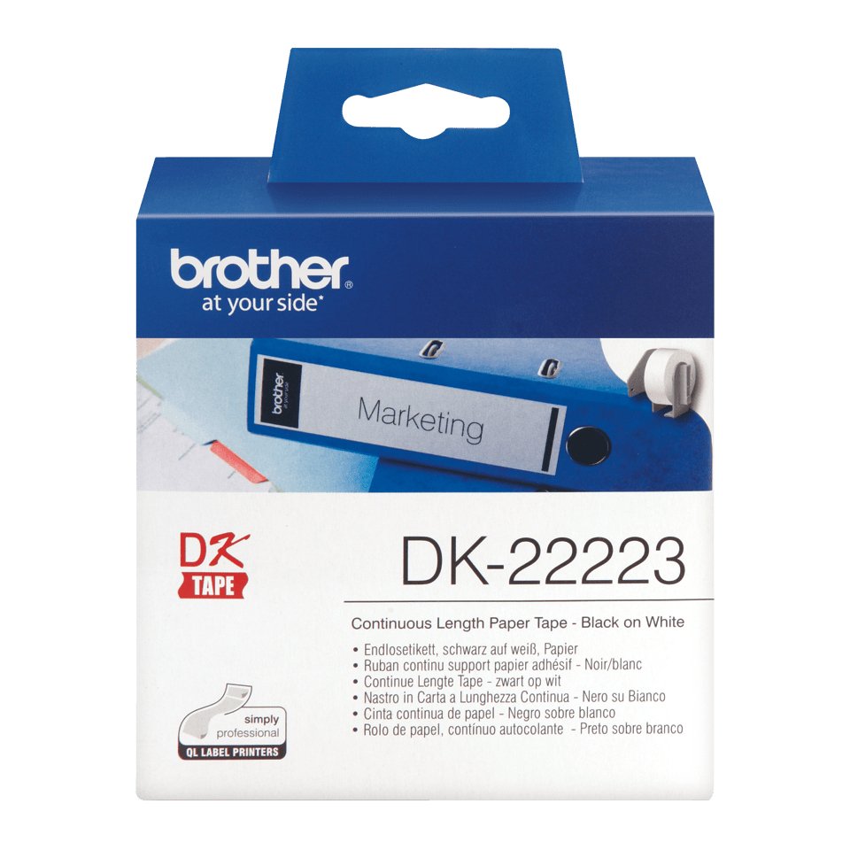 Rollo De Papel Continuo Original Brother Dk-22223