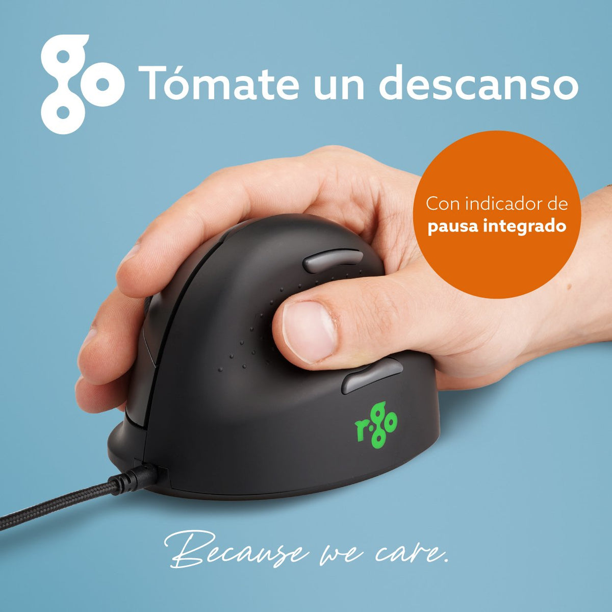 R-Go Ratón He Break Ergonómico Derecha Usb Pequeño