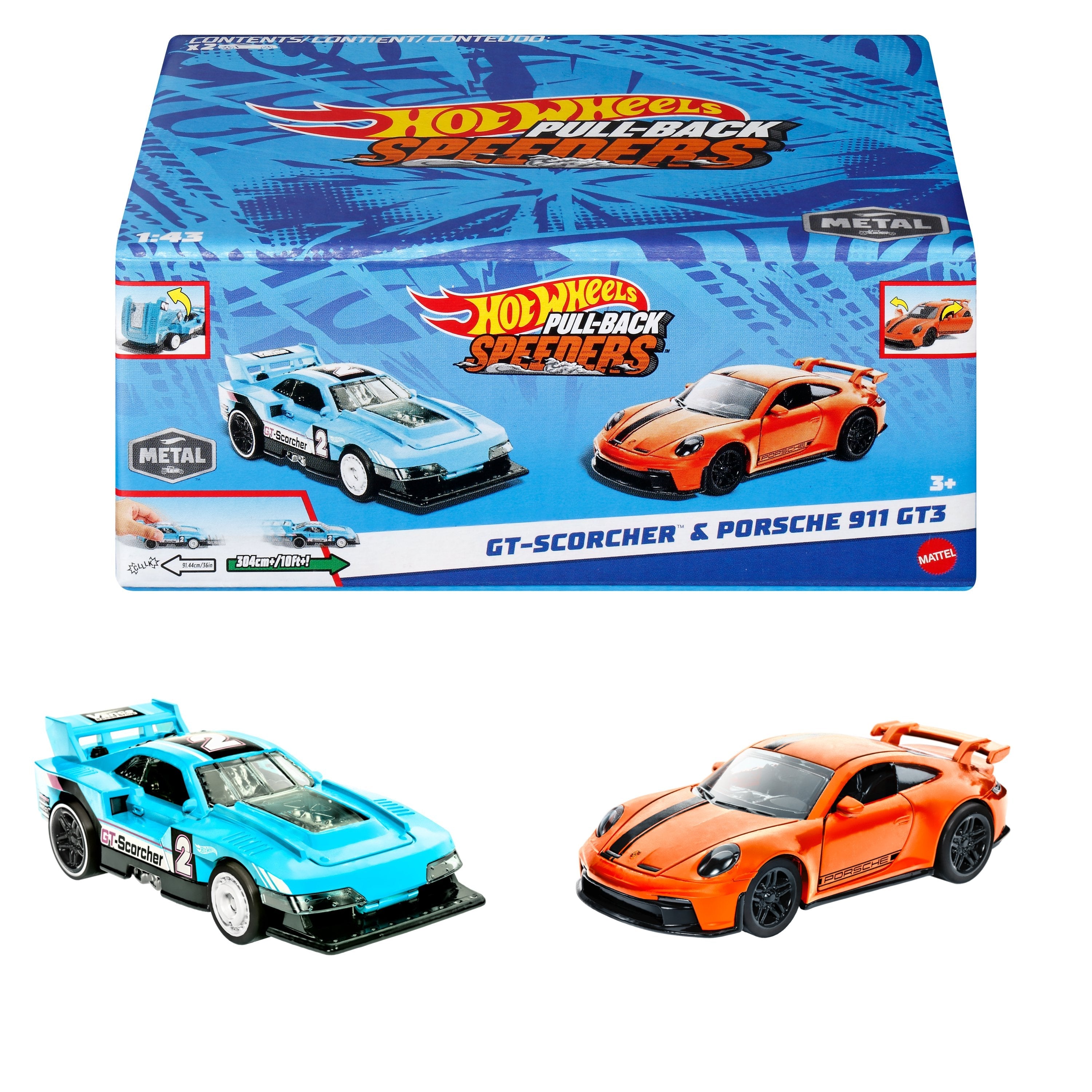 EAN 0194735166763 - Hot Wheels Pull-Back Speeders HPR91 vehículo de juguete imagen 2