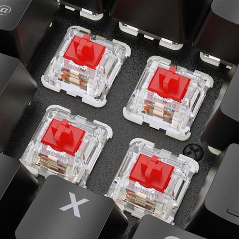 Sharkoon Skiller Sgk36w, Teclado De Juegos Negro, De-Layout, Huano Red 4044951040483