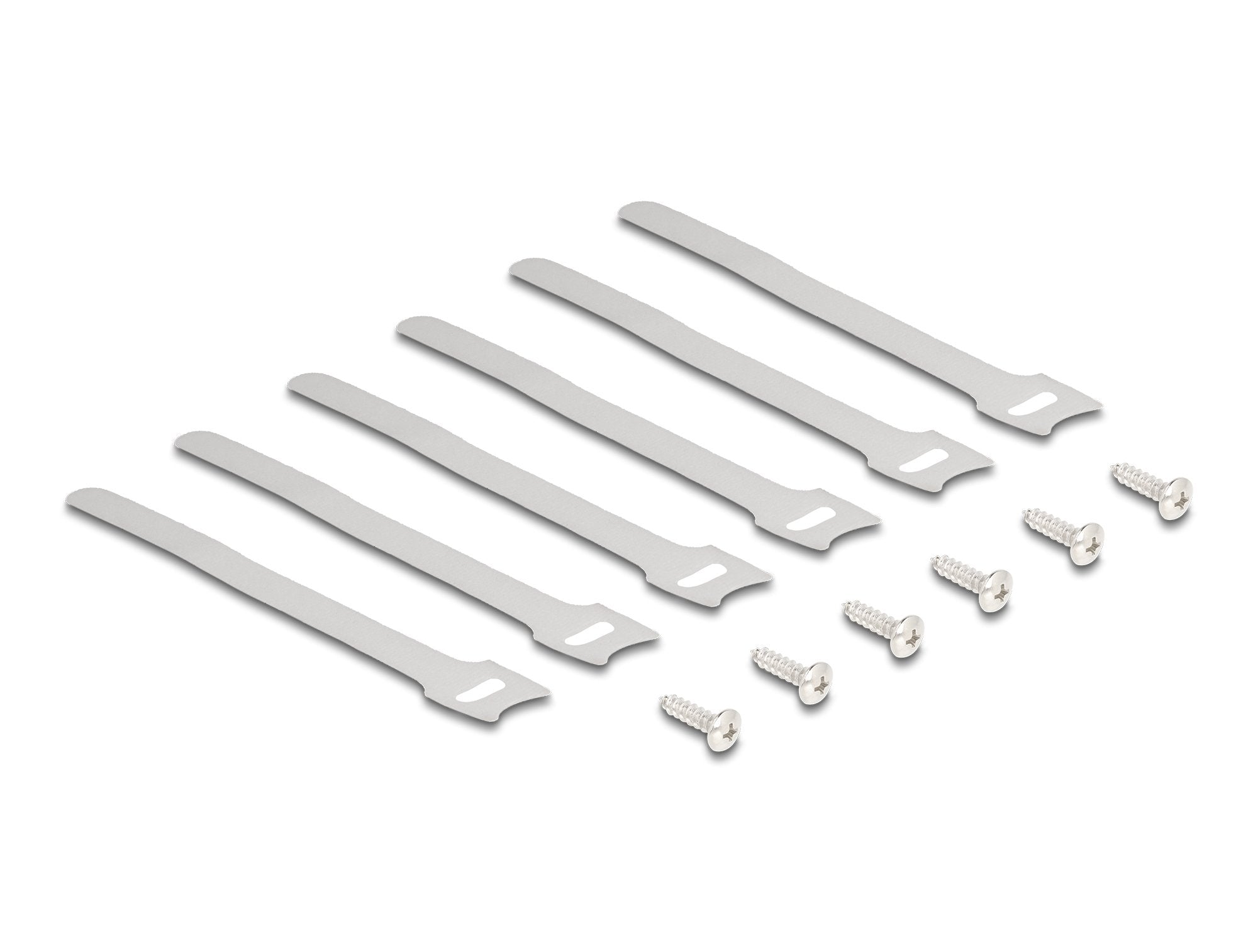 Delock 88031 Soporte De Cables Para Montaje Debajo De La Mesa Negro Juego De 2 Piezas