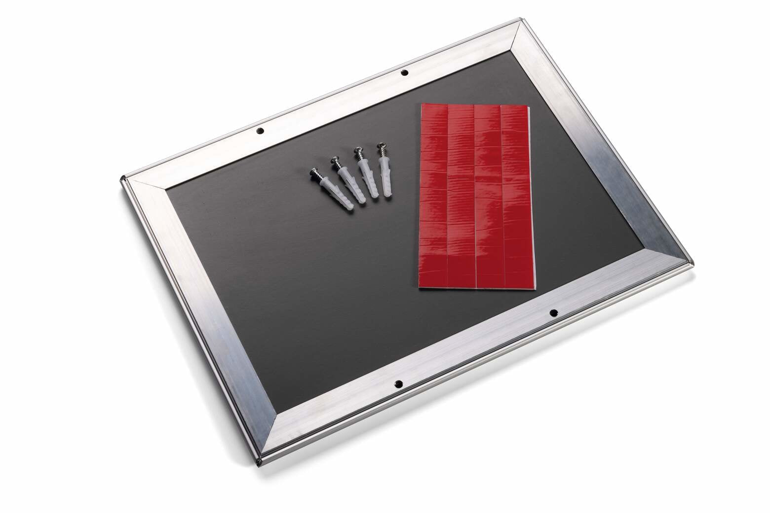 Marco A Presión Durable Aluminio A4 Plata