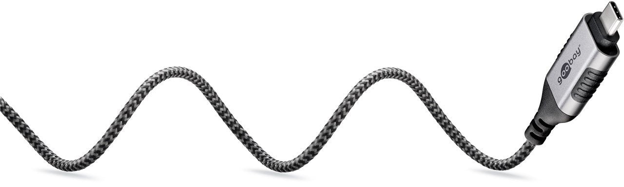 Cable Adaptador Ethernet Goobay Usb-C 3.2 Gen2 > Rj-45, Delgado Negro Gris, 3 Metros 74404