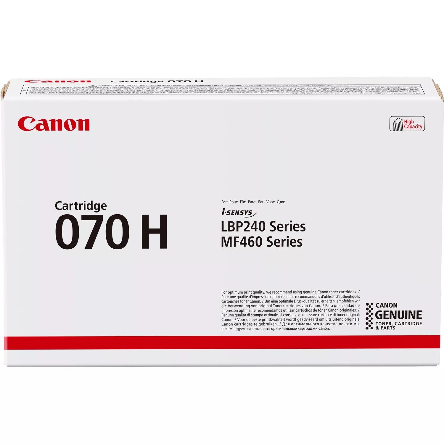 EAN 4549292198041 - Canon 070H cartucho de tóner 1 pieza(s) Original Negro imagen 1