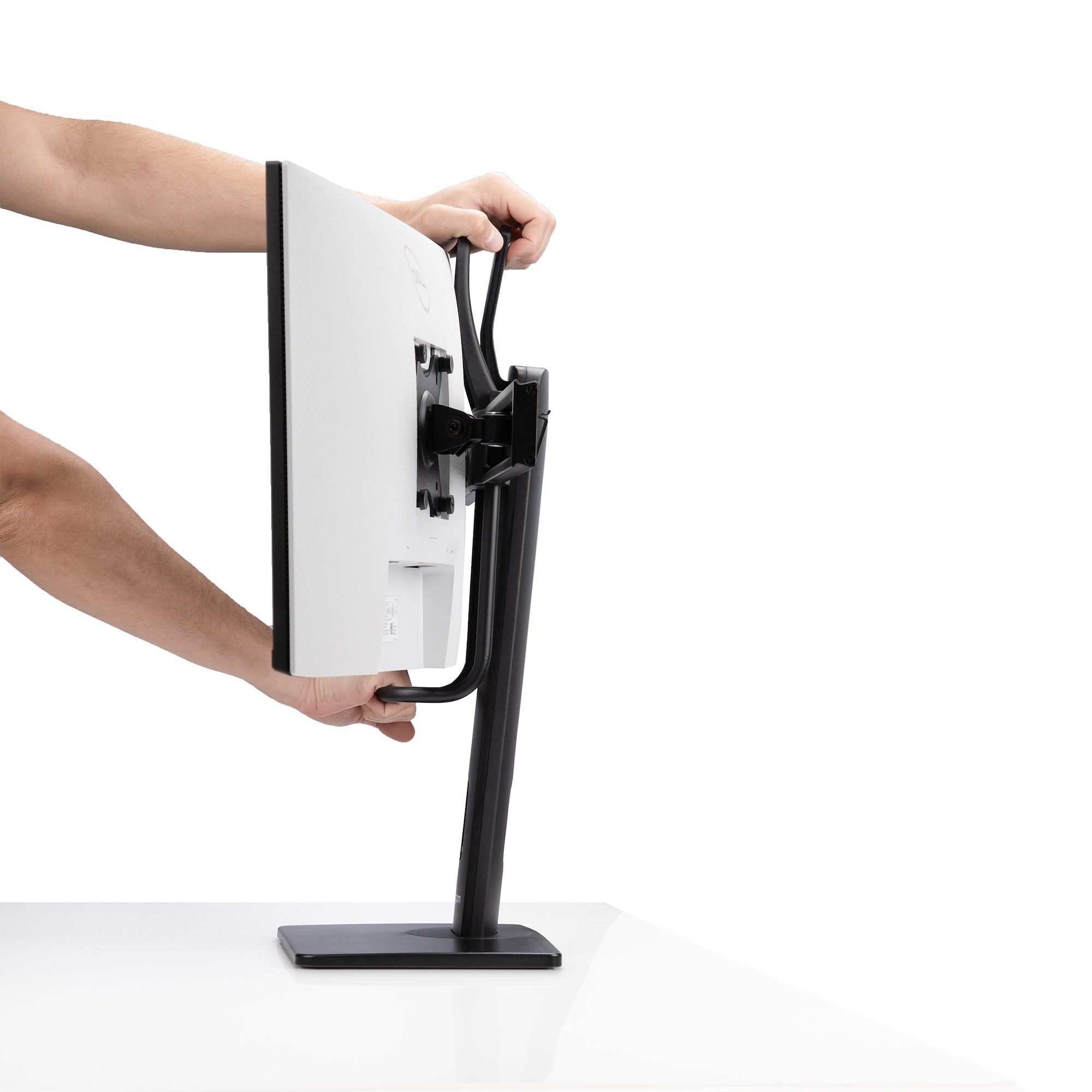 Startech.Com Crossbar Dual Monitor Desk Stand, Double 27inch Screens/Vesa Aufstellung - Für 2 Monitore - Negro