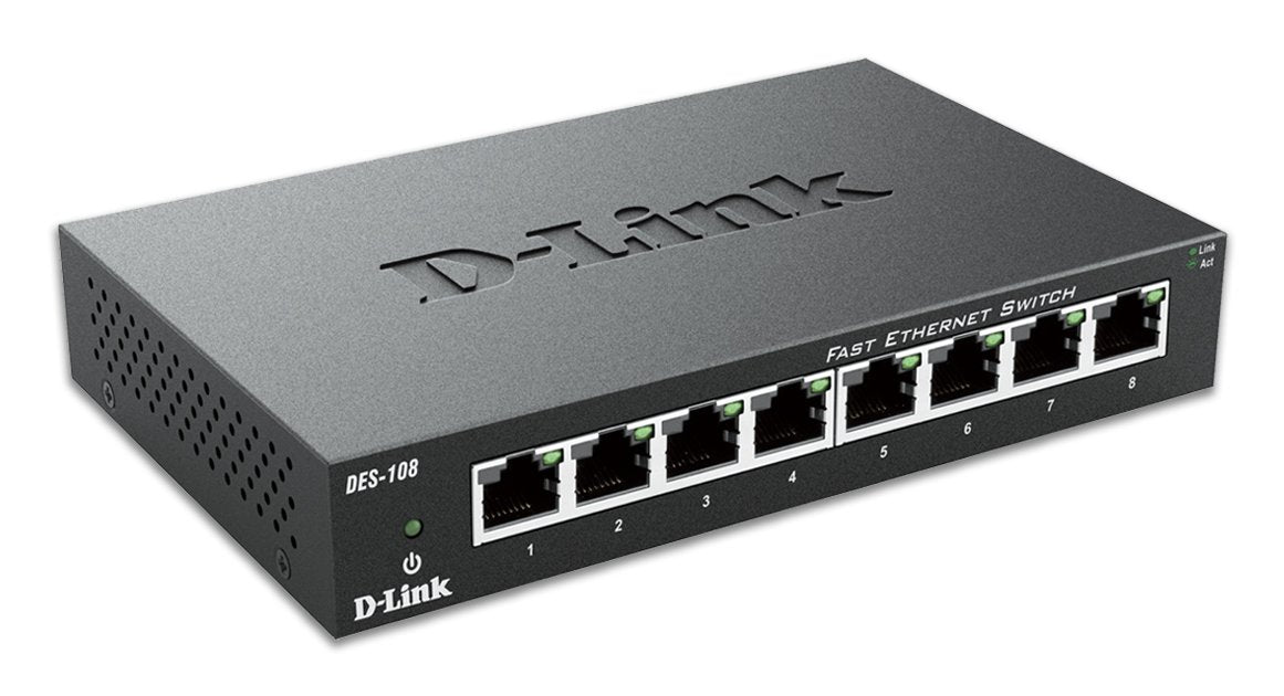 EAN 0790069368196 - D-Link DES-108 No administrado Negro imagen 2